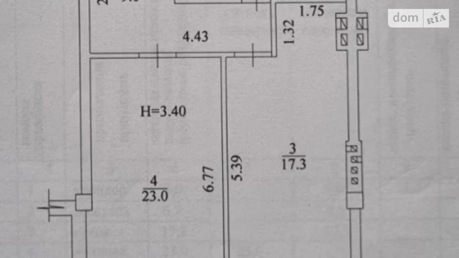 Продається 1-кімнатна квартира 56.7 кв. м у Харкові, вул. Професорська