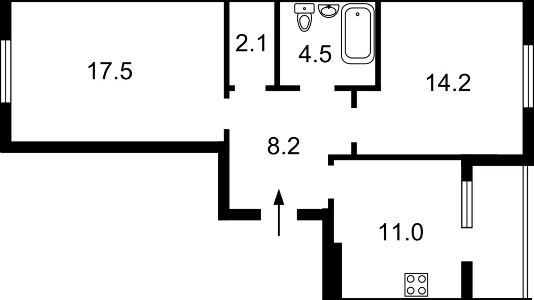 Продается 2-комнатная квартира 62 кв. м в Киеве, ул. Ломоносова, 34Б - фото 5