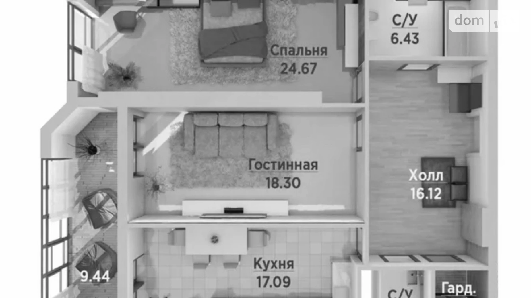 Продается 3-комнатная квартира 107 кв. м в Киеве, ул. Авиаконструктора Антонова, 2Б - фото 4