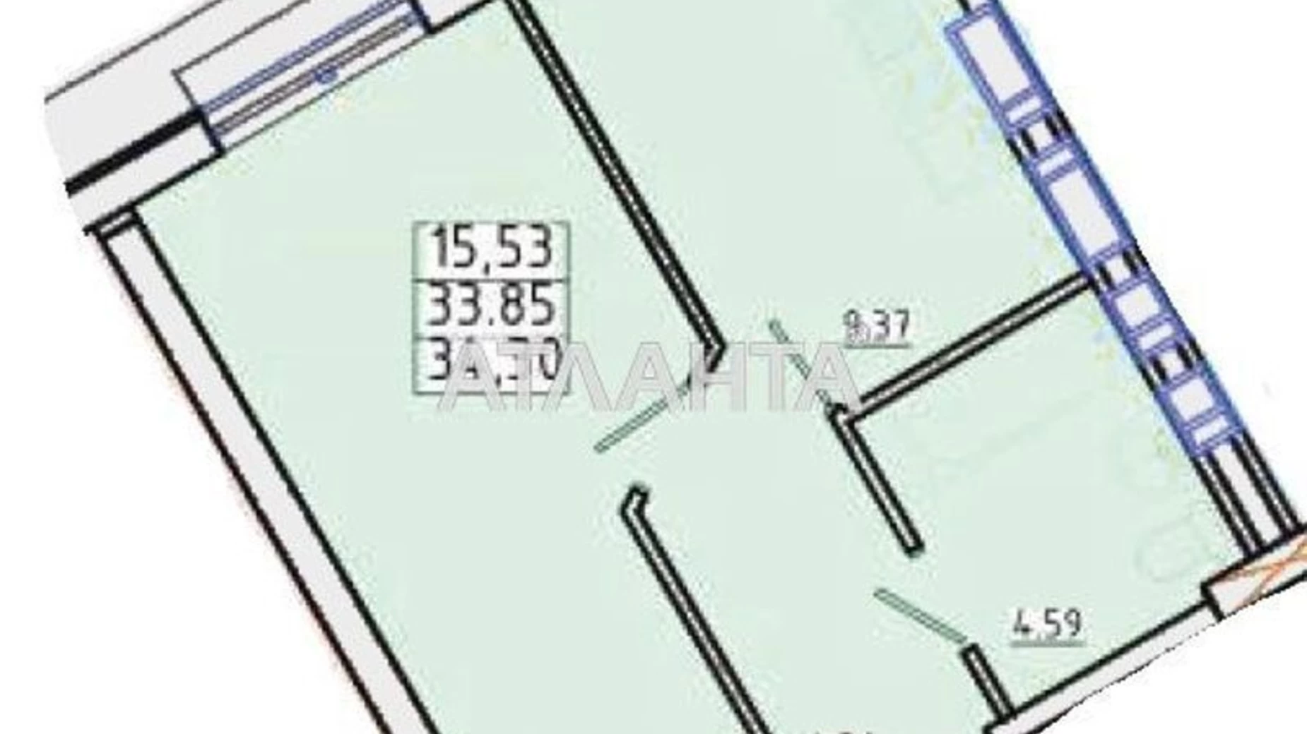 Продается 1-комнатная квартира 34.3 кв. м в Одессе, ул. Люстдорфская дорога, 100Г - фото 5