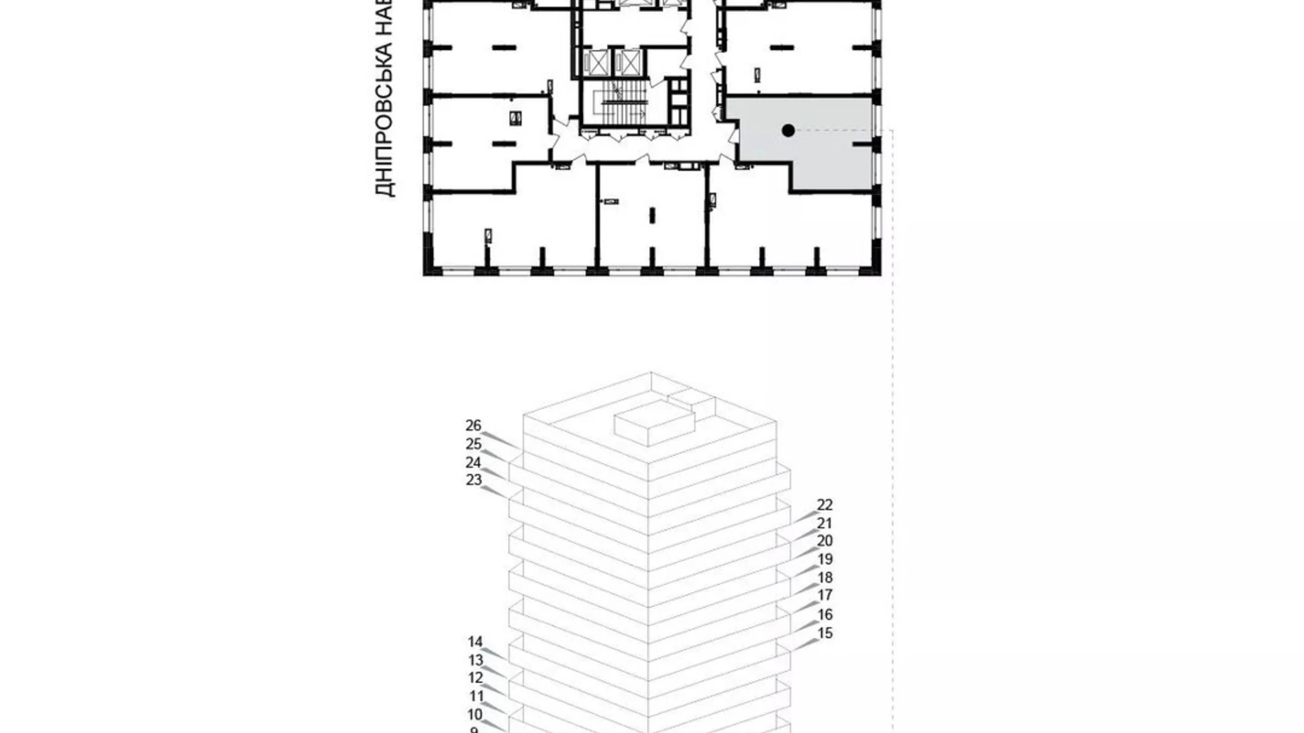 Продается 1-комнатная квартира 44.1 кв. м в Киеве, ул. Березняковская, 29