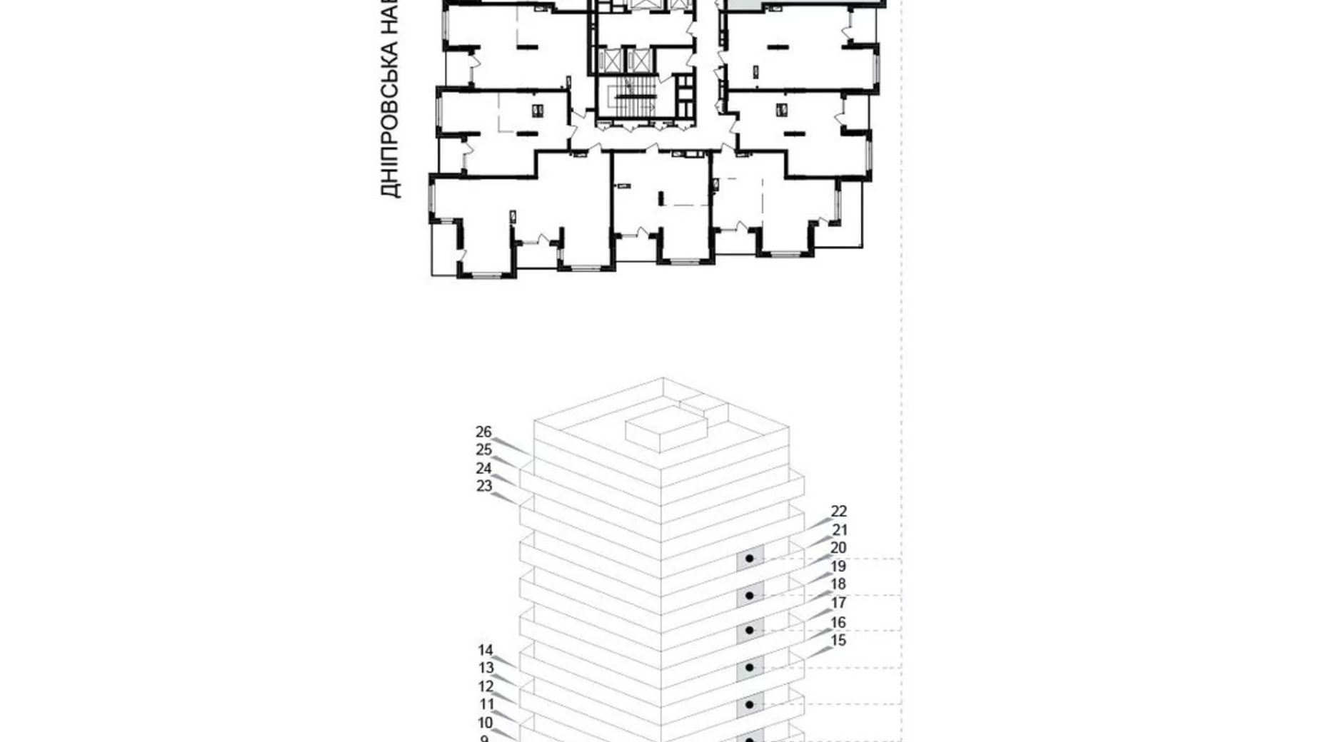 Продается 1-комнатная квартира 50.1 кв. м в Киеве, ул. Березняковская, 29