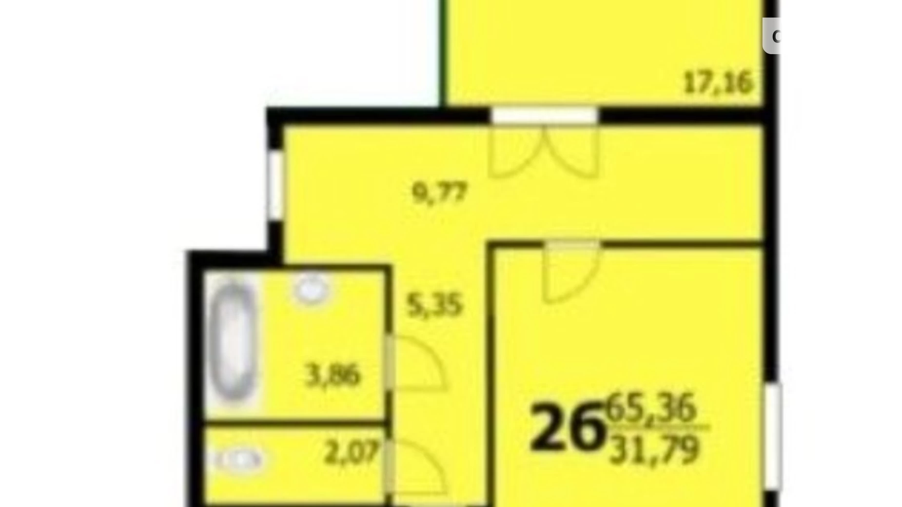 Продається 2-кімнатна квартира 65 кв. м у Хмельницькому, вул. Озерна - фото 4