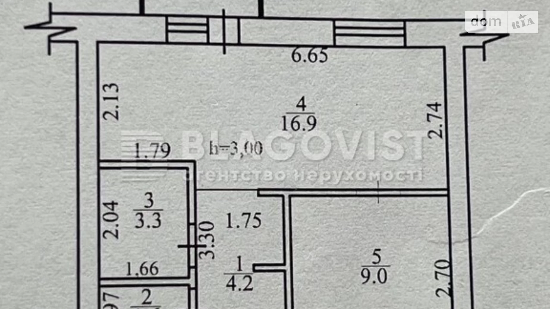 Продається 1-кімнатна квартира 35.7 кв. м у Києві, вул. Лейпцизька, 5