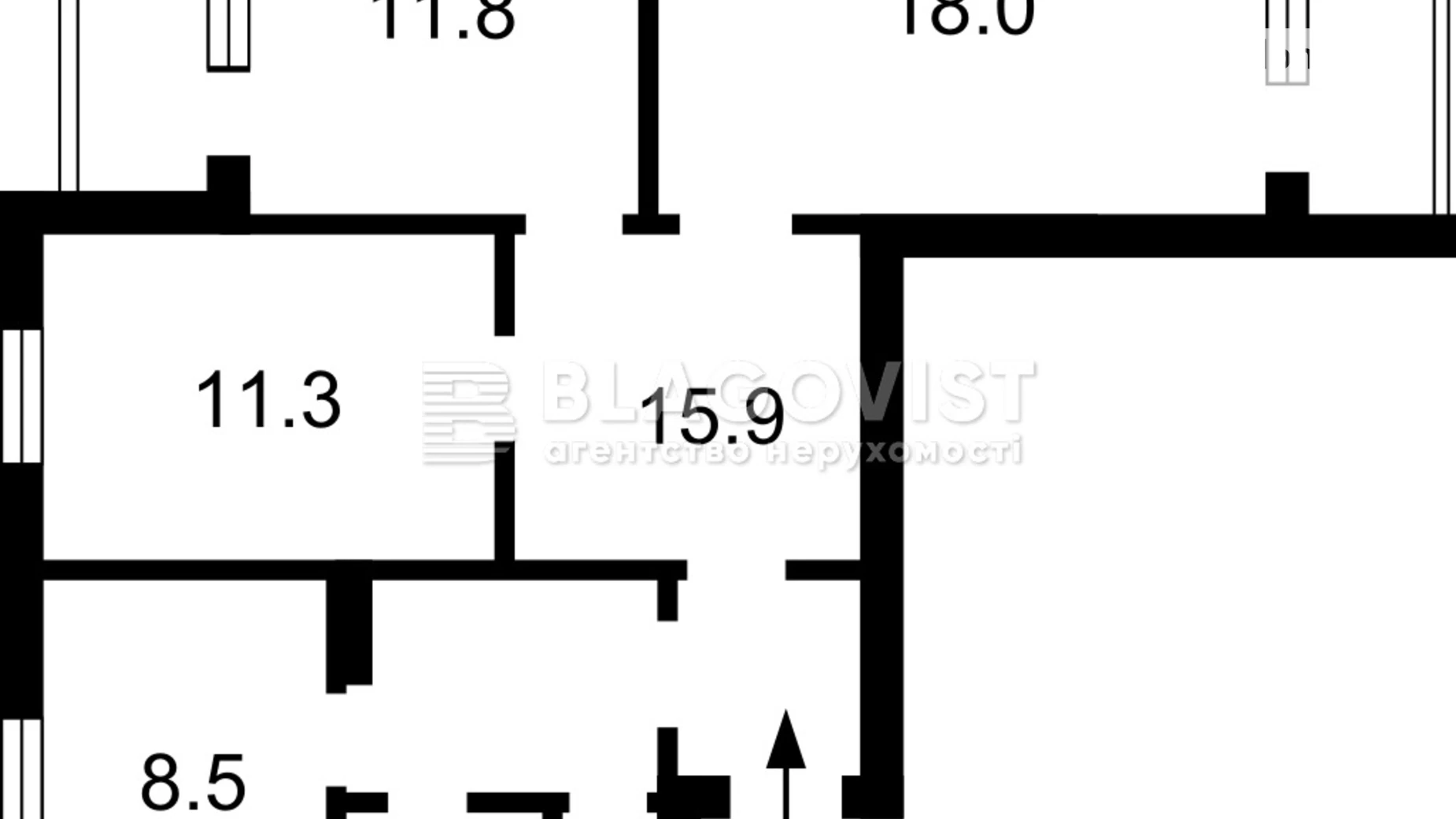 Продається 3-кімнатна квартира 73 кв. м у Києві, просп. Правди, 6