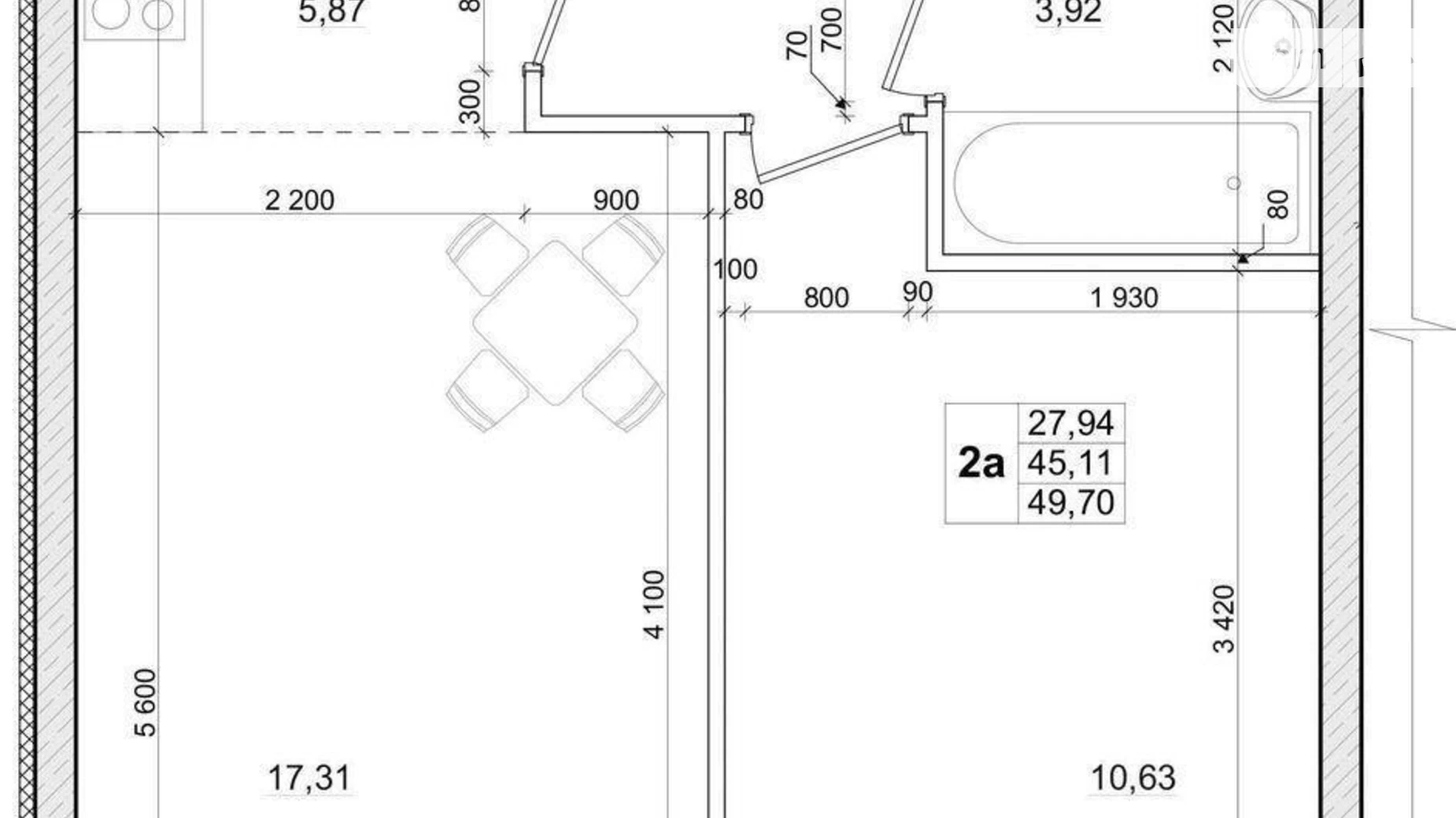 Продається 2-кімнатна квартира 49 кв. м у Новосілках, вул. Лісова, 3