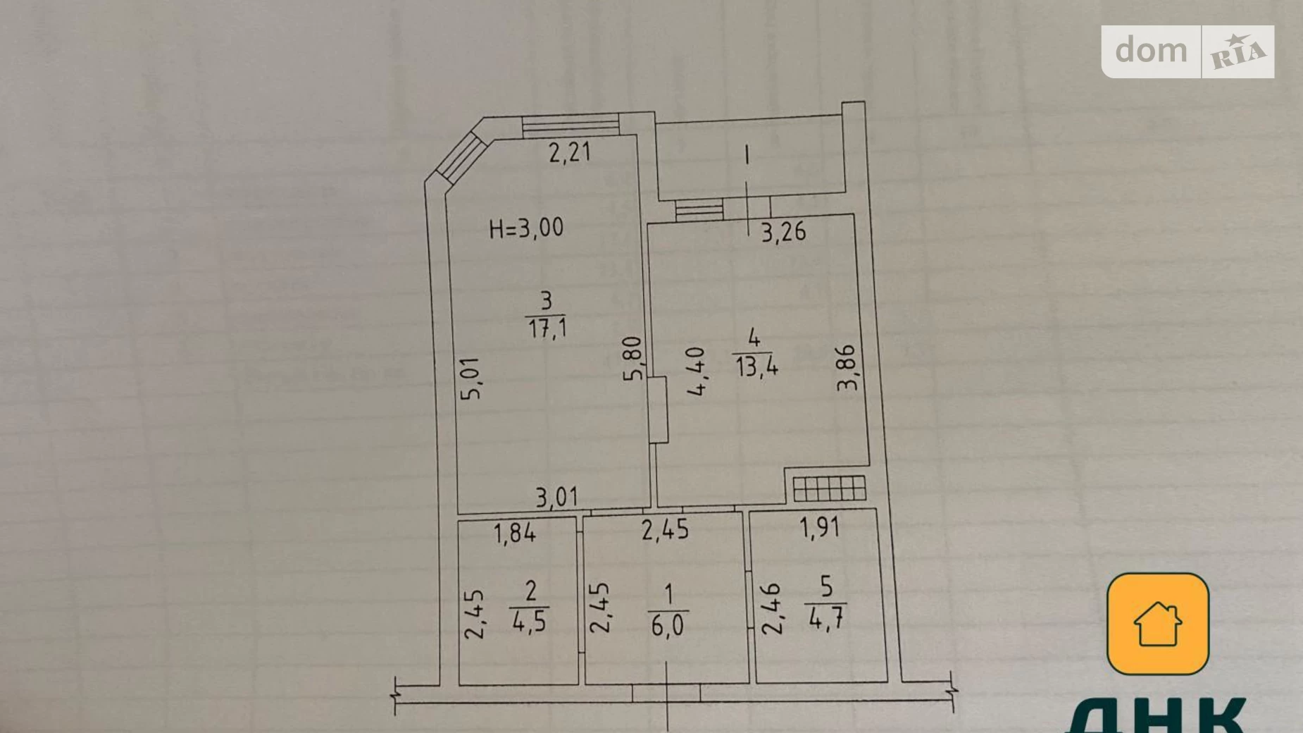 Продається 1-кімнатна квартира 48 кв. м у Одесі, пров. Курортний, 1