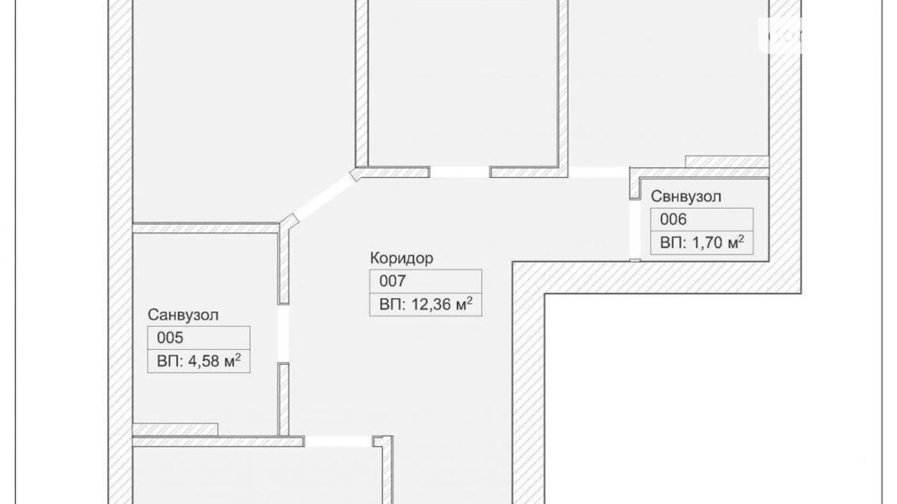 Продается 3-комнатная квартира 76 кв. м в Львове