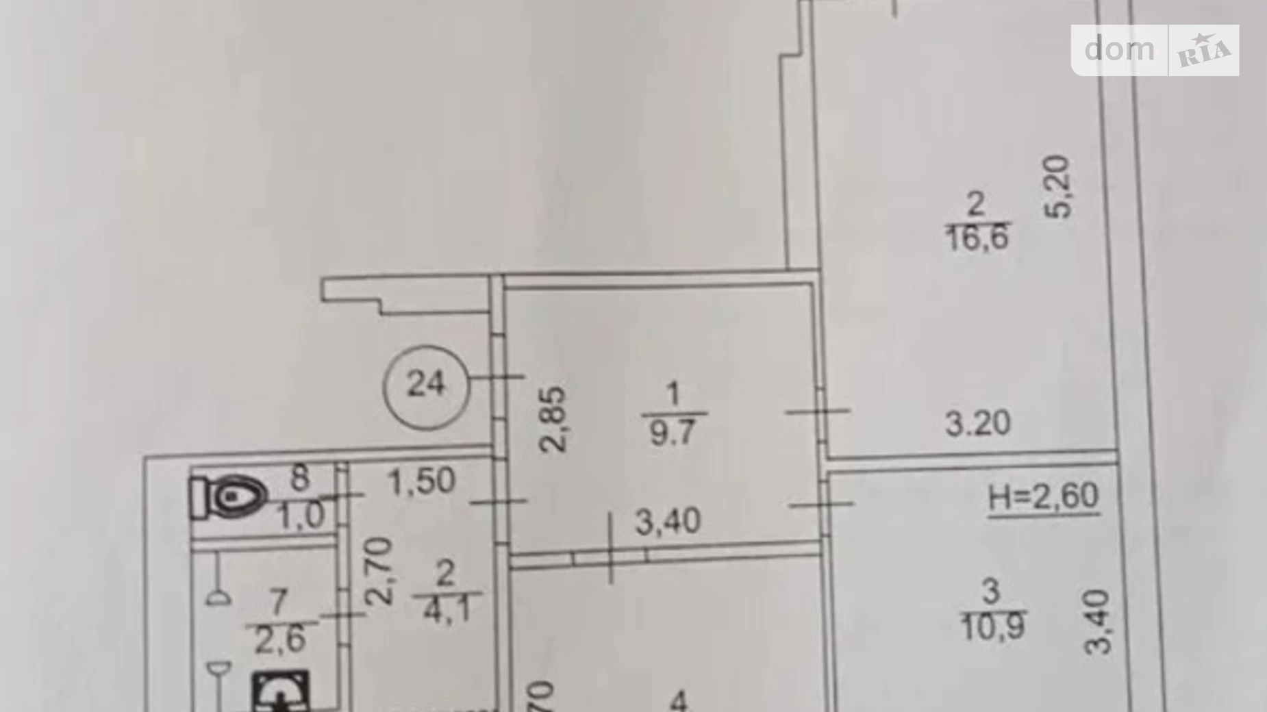 Продается 3-комнатная квартира 68.2 кв. м в Харькове, ул. Драгомировская, 4