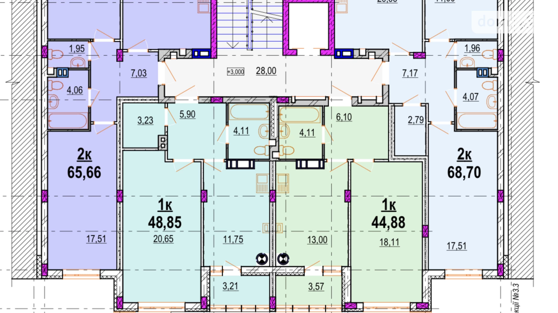 Продается 2-комнатная квартира 66 кв. м в Виннице, ул. Ивана Богуна - фото 2