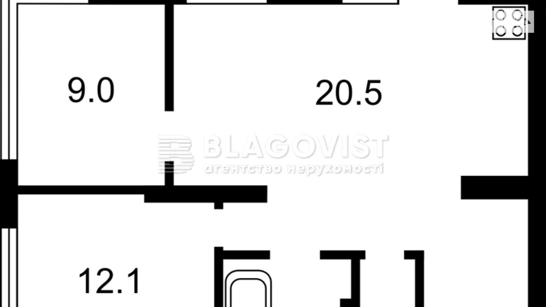 Продается 2-комнатная квартира 62 кв. м в Киеве, ул. Елены Пчилки, 3В