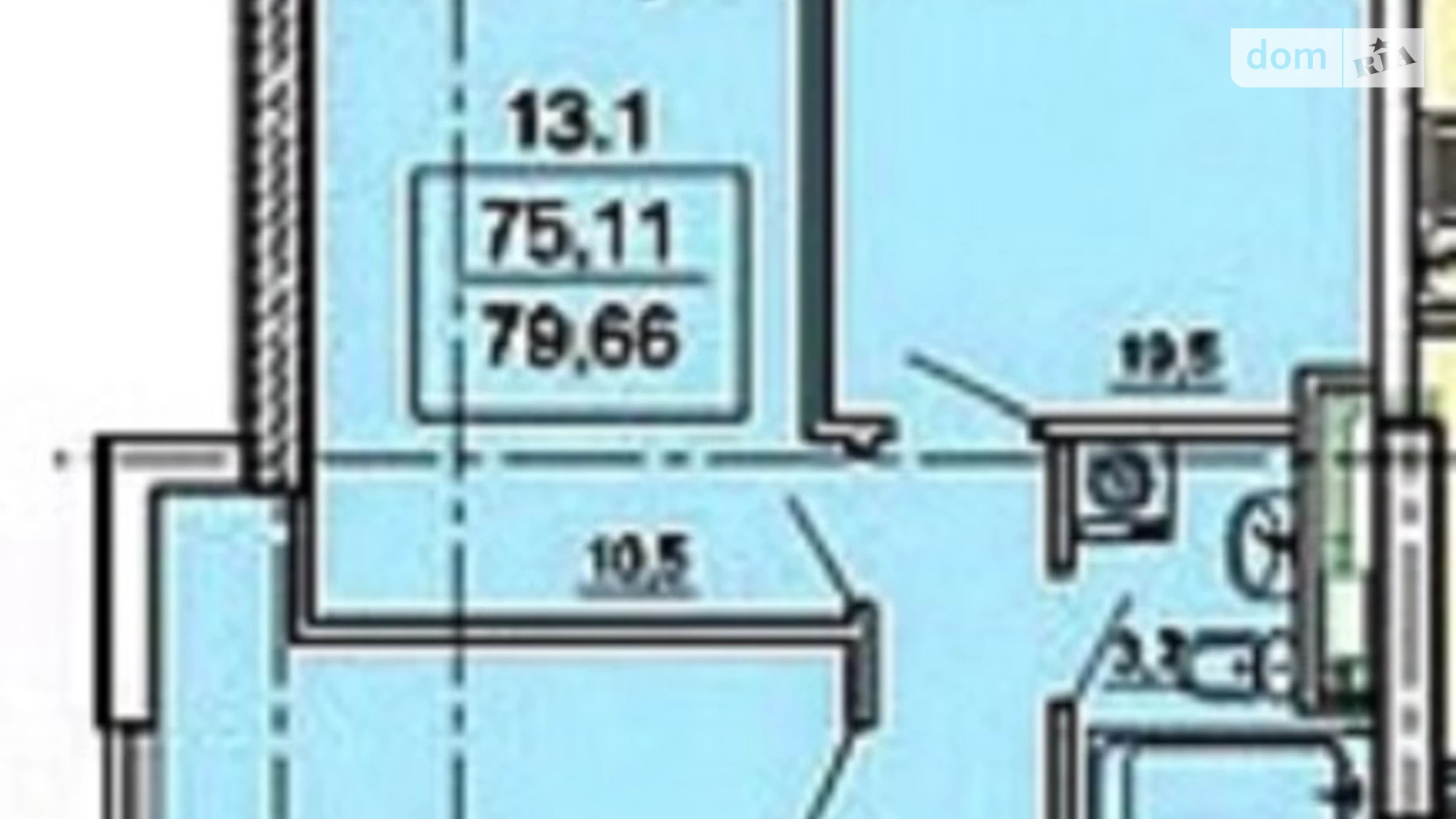 Продается 3-комнатная квартира 80 кв. м в Одессе, ул. Педагогическая, 23