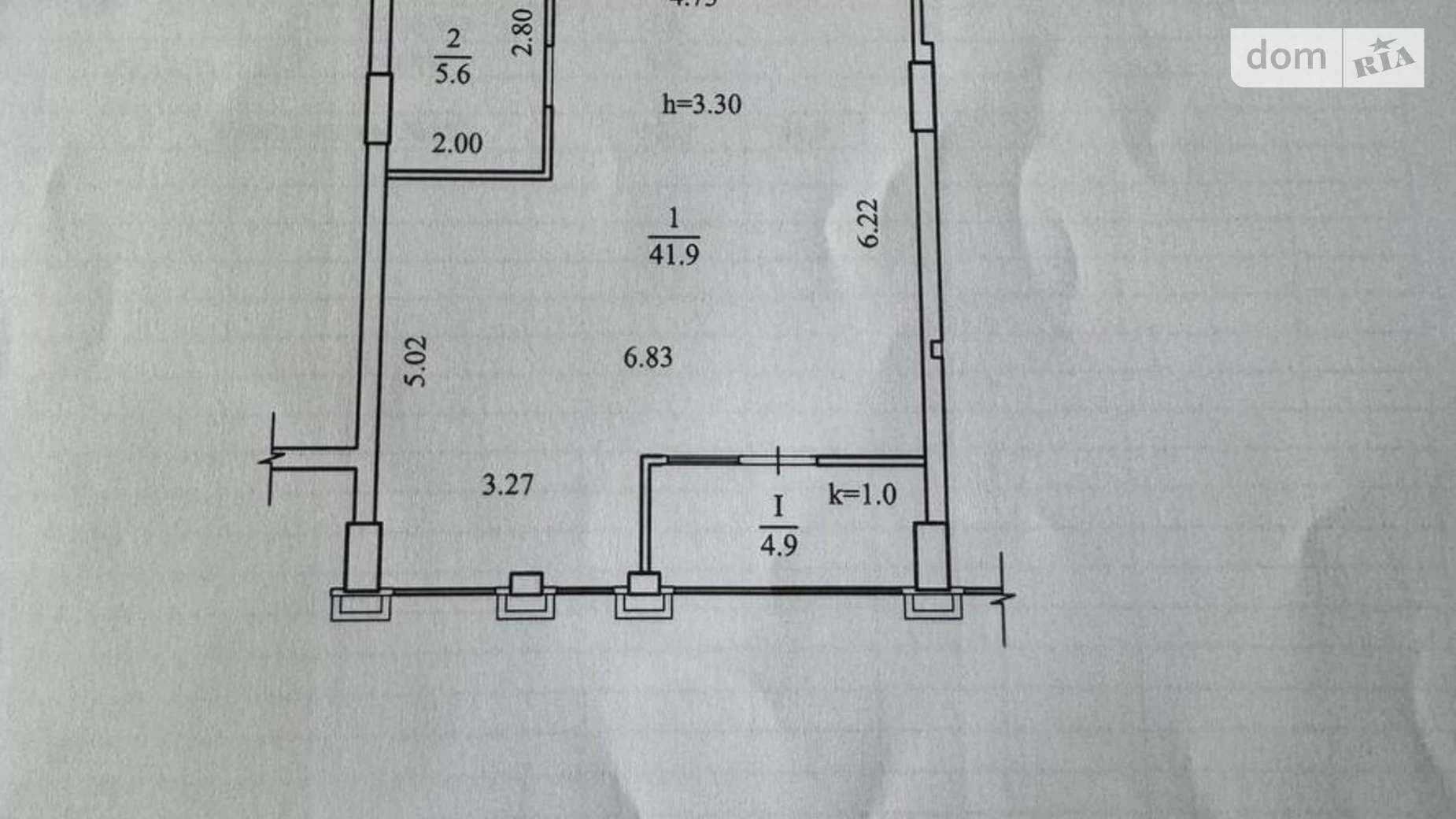 Продается 2-комнатная квартира 52.4 кв. м в Днепре, ул. Короленко