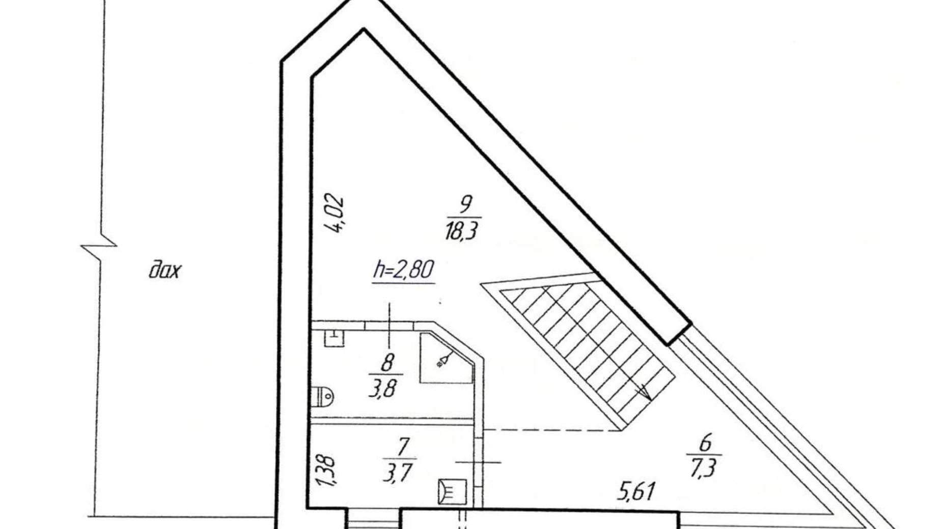 Продается 1-комнатная квартира 63 кв. м в Ровно, ул. Буковинская, 9А