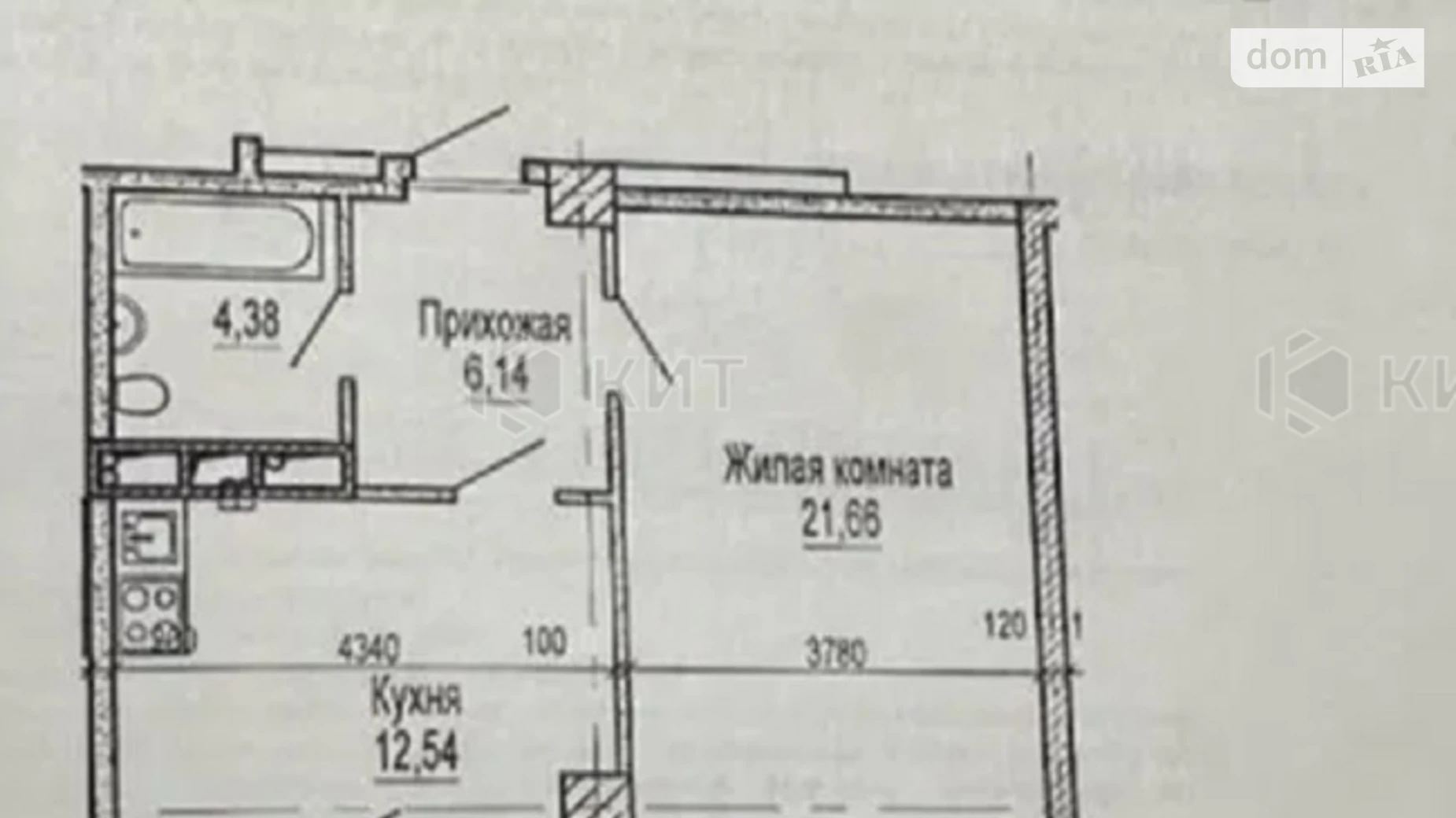 Продается 1-комнатная квартира 50 кв. м в Харькове, ул. Сухумская, 22