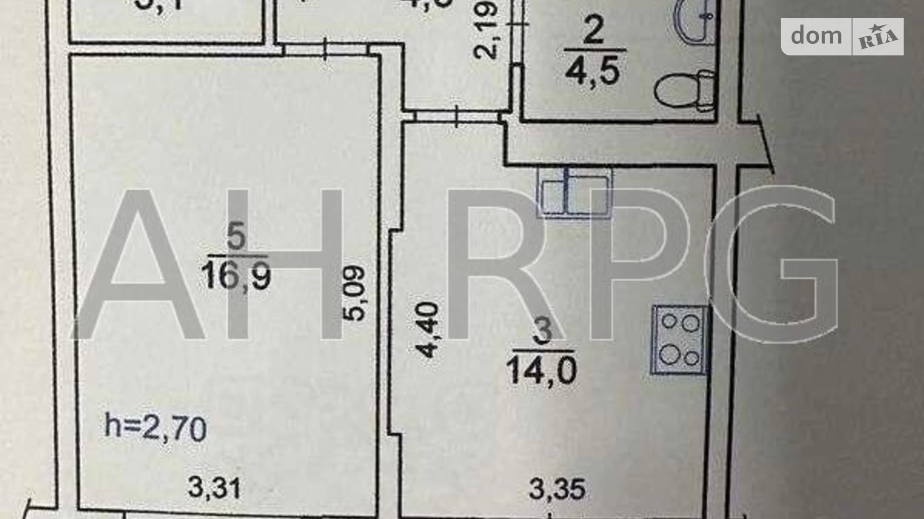 Продається 1-кімнатна квартира 47 кв. м у Києві, вул. Загорівська(Багговутівська), 25