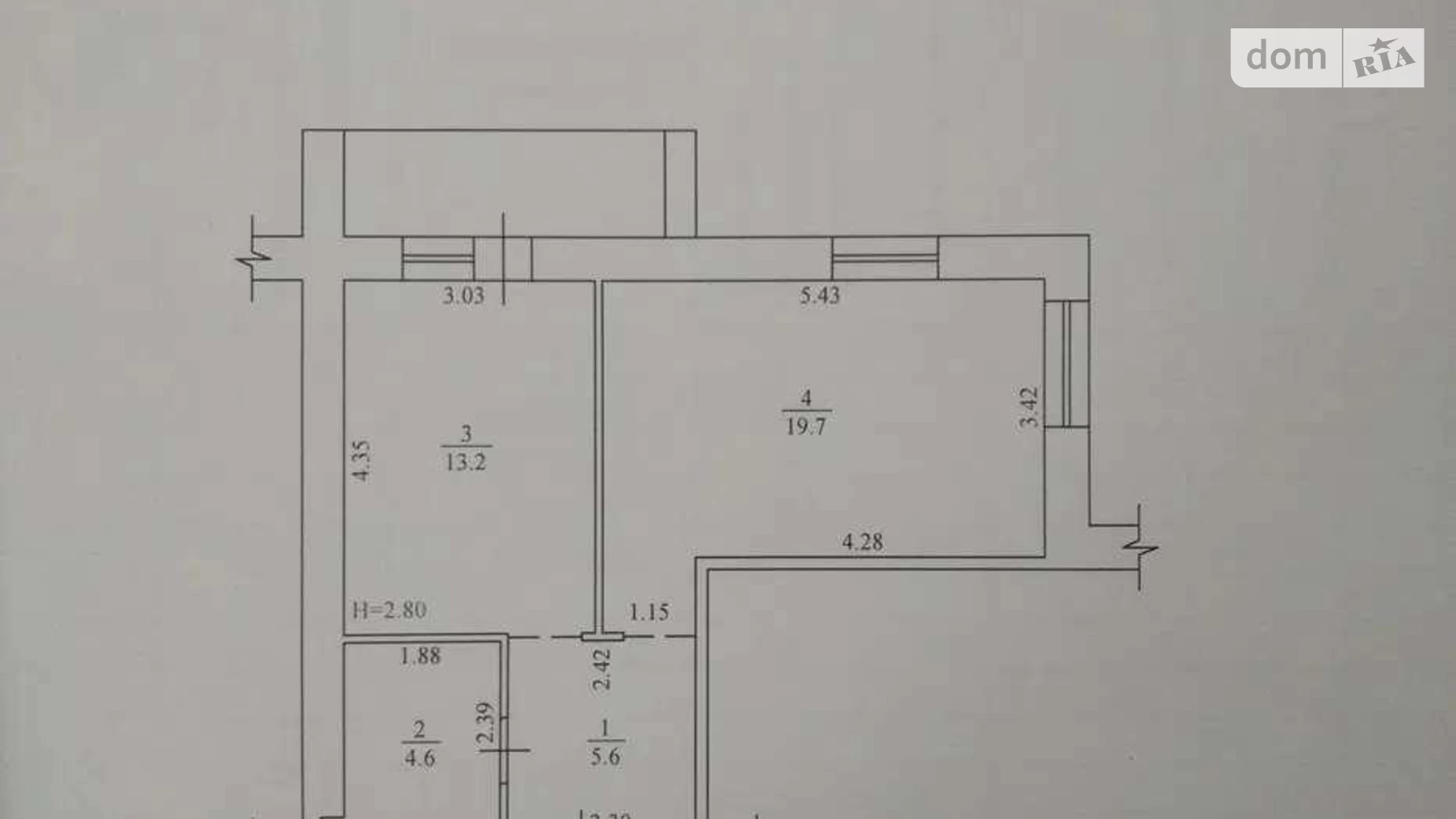 Продається 1-кімнатна квартира 45 кв. м у Харкові, вул. Єлизаветинська