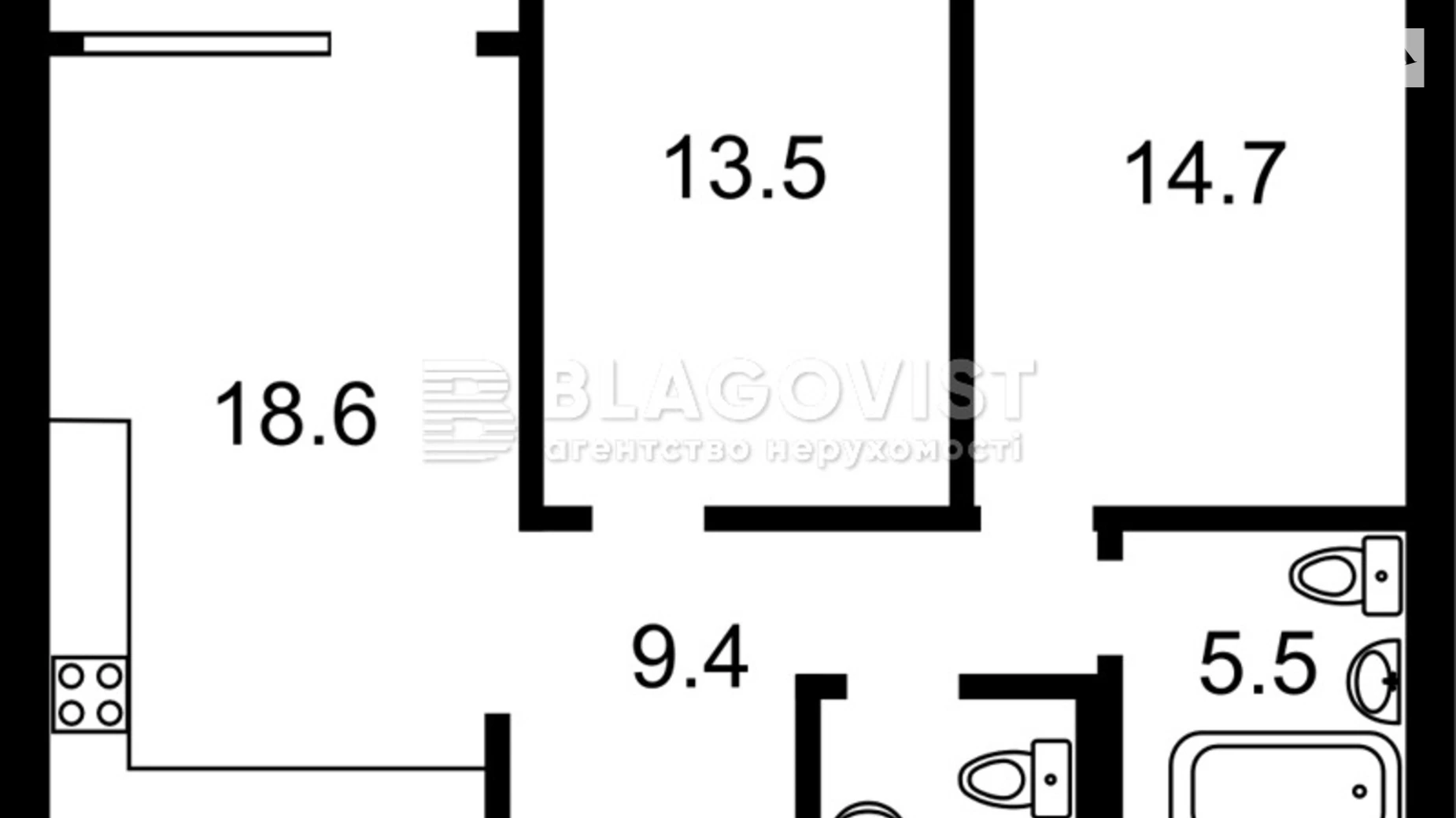 Продается 2-комнатная квартира 69 кв. м в Киеве, ул. Виктора Некрасова(Северо-Сырецкая), 57 - фото 2