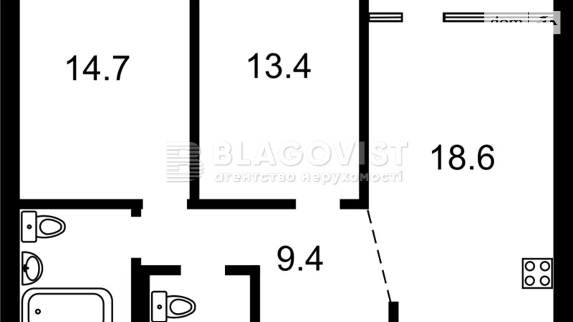 Продается 2-комнатная квартира 69 кв. м в Киеве, ул. Виктора Некрасова(Северо-Сырецкая), 57 - фото 2