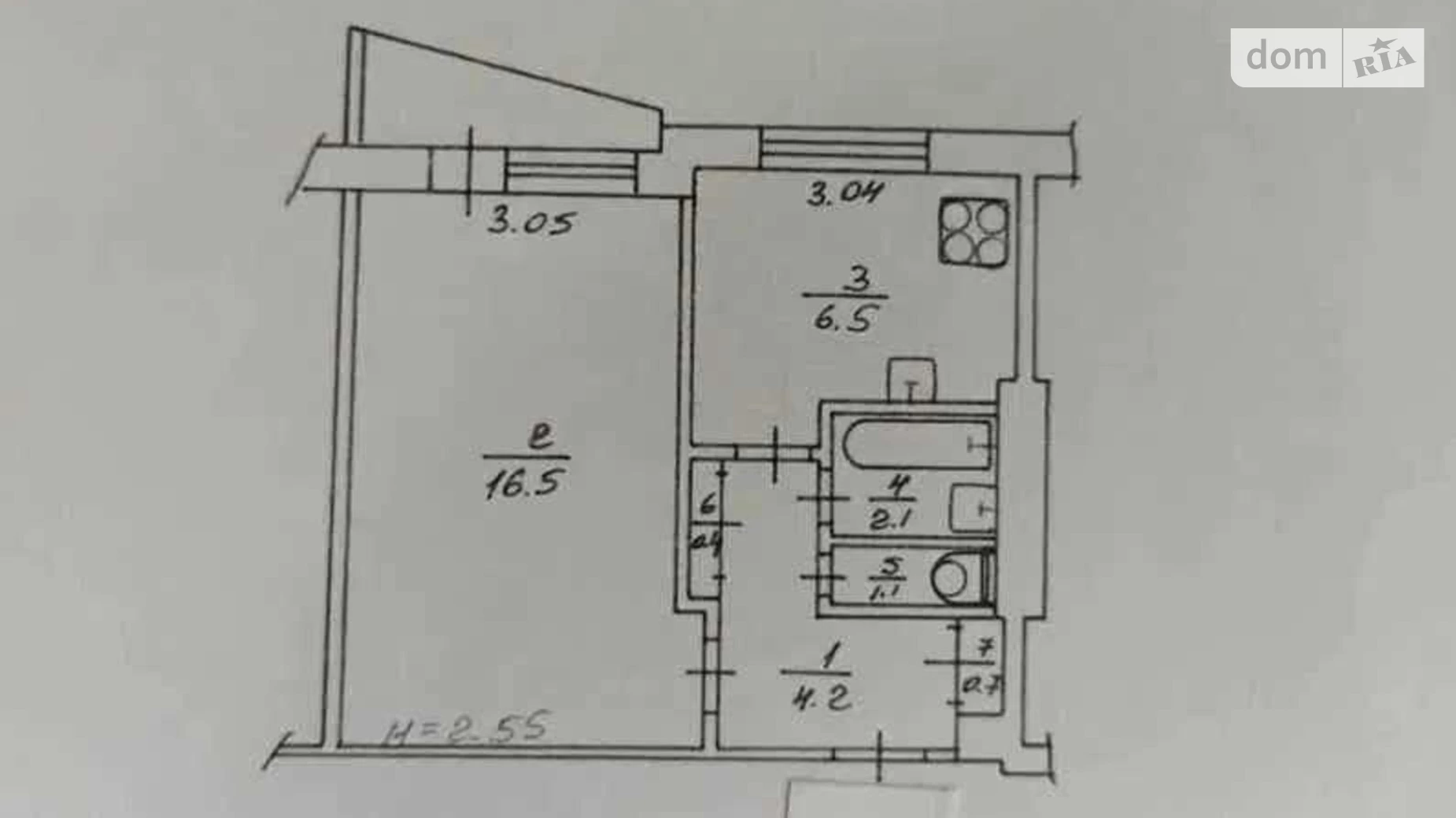 Продається 1-кімнатна квартира 32 кв. м у Харкові, просп. Перемоги, 61