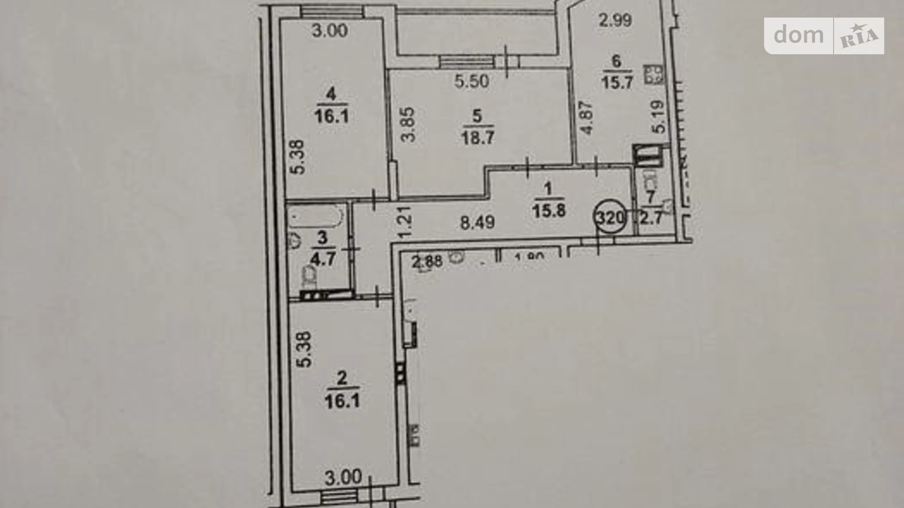 Продается 3-комнатная квартира 100 кв. м в Киеве, ул. Сикорского, 1