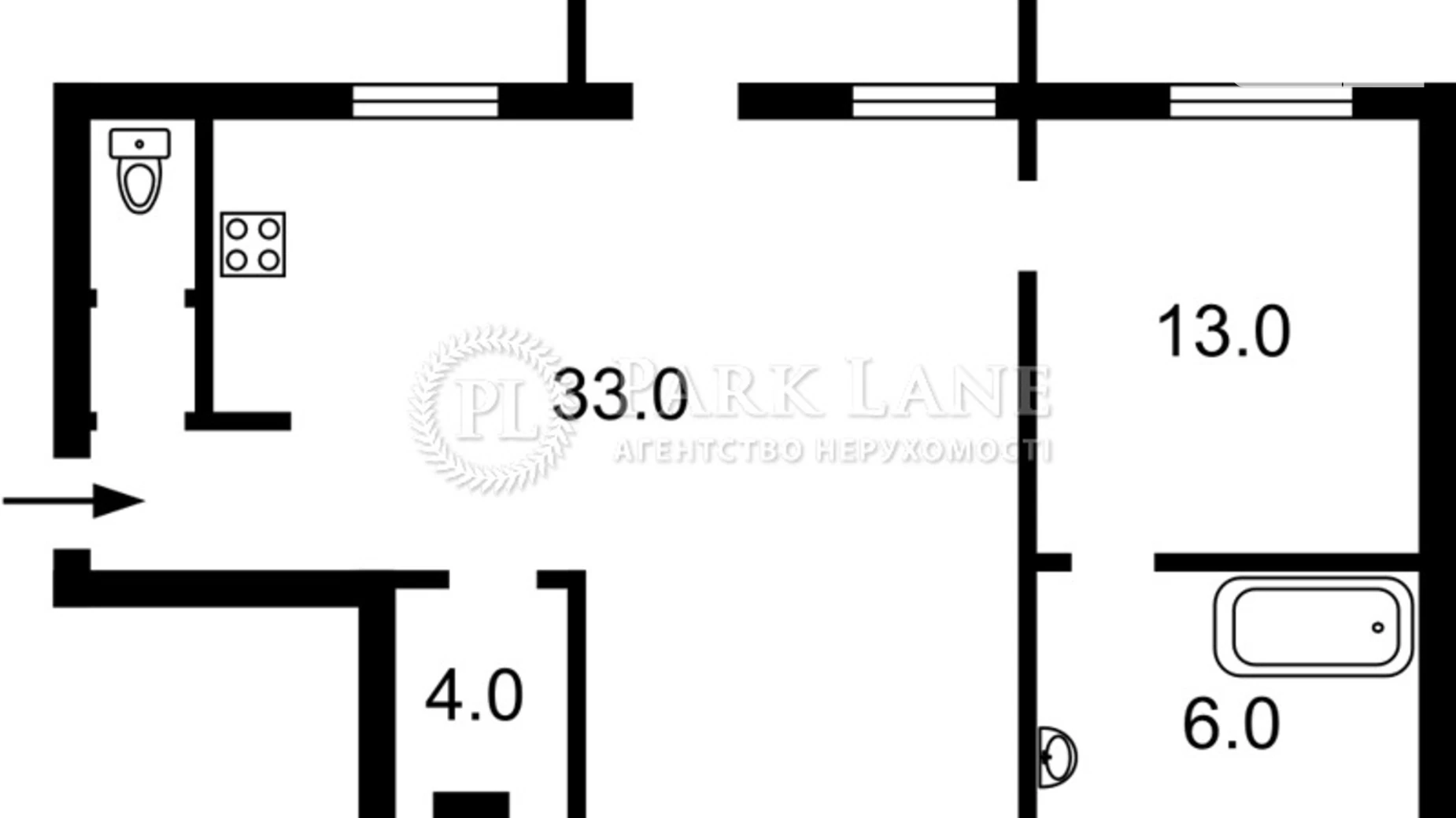 Продается 2-комнатная квартира 58 кв. м в Киеве, ул. Антоновича(Горького), 24