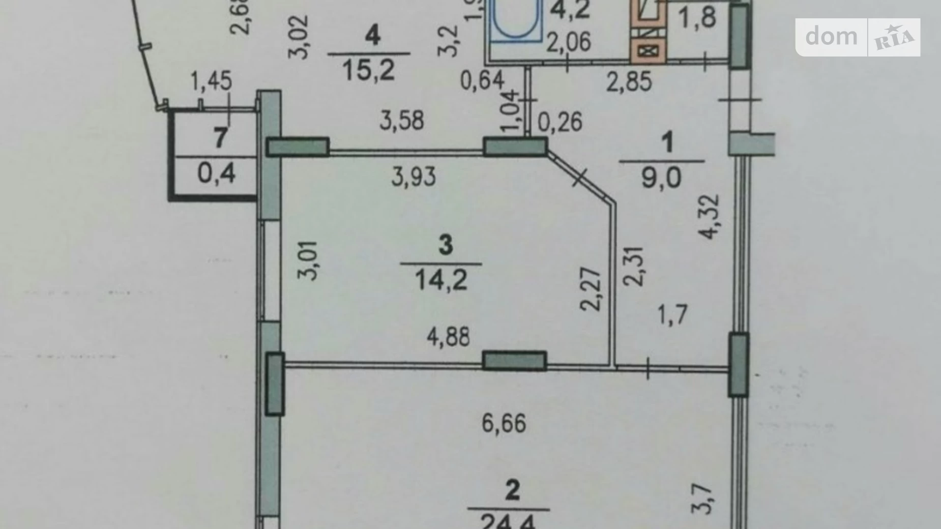 Продается 2-комнатная квартира 69.2 кв. м в Хмельницком - фото 2