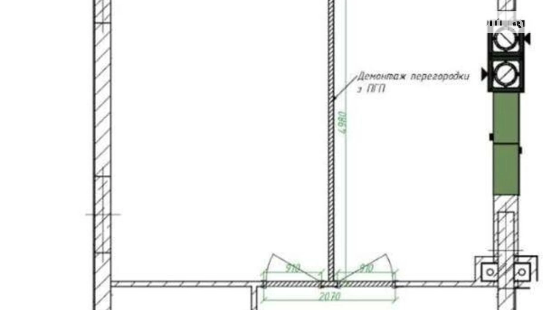 Продается 1-комнатная квартира 40 кв. м в Киеве, ул. Радистов, 32