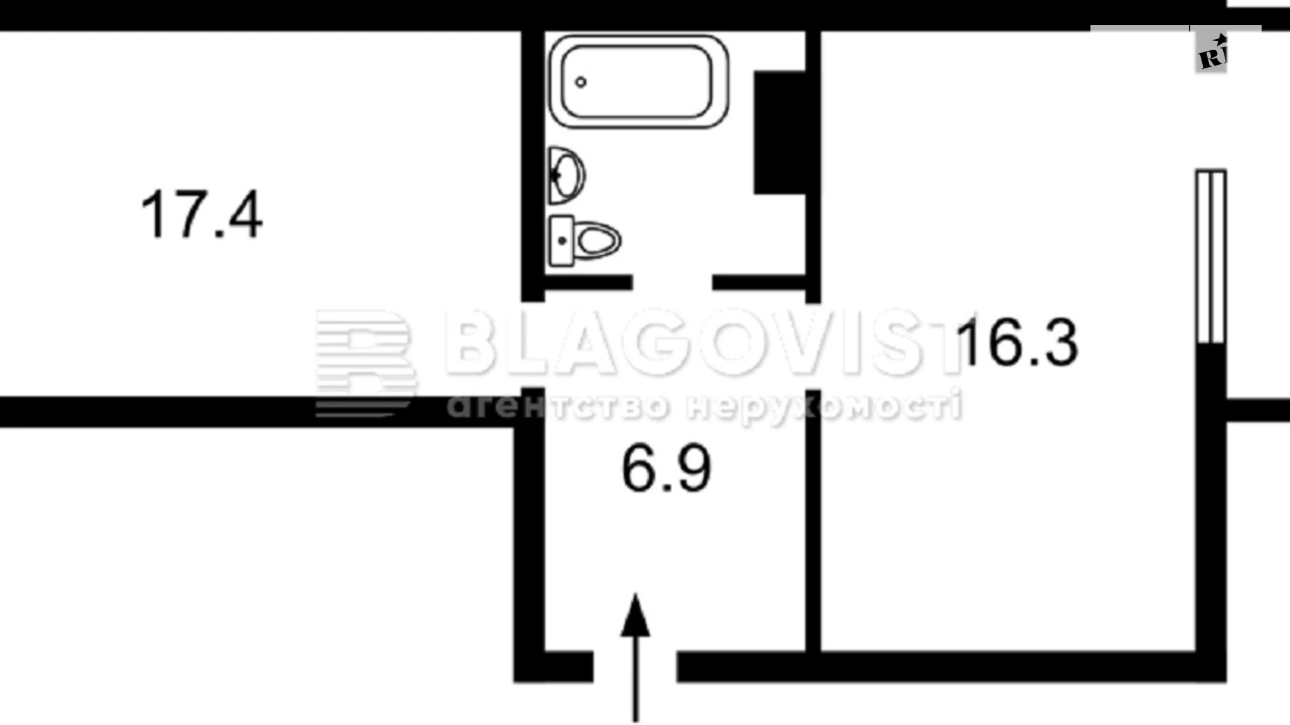 Продается 1-комнатная квартира 49 кв. м в Киеве, ул. Стеценко, 75М - фото 2