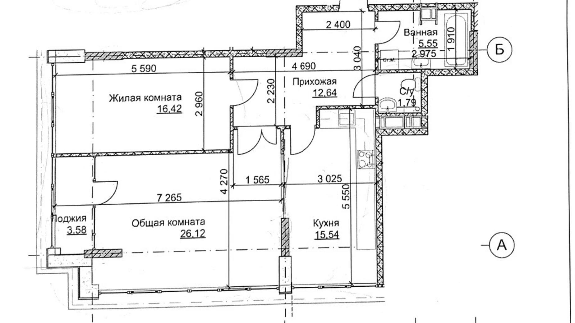 Продается 1-комнатная квартира 52 кв. м в Харькове, ул. Молочная, 56