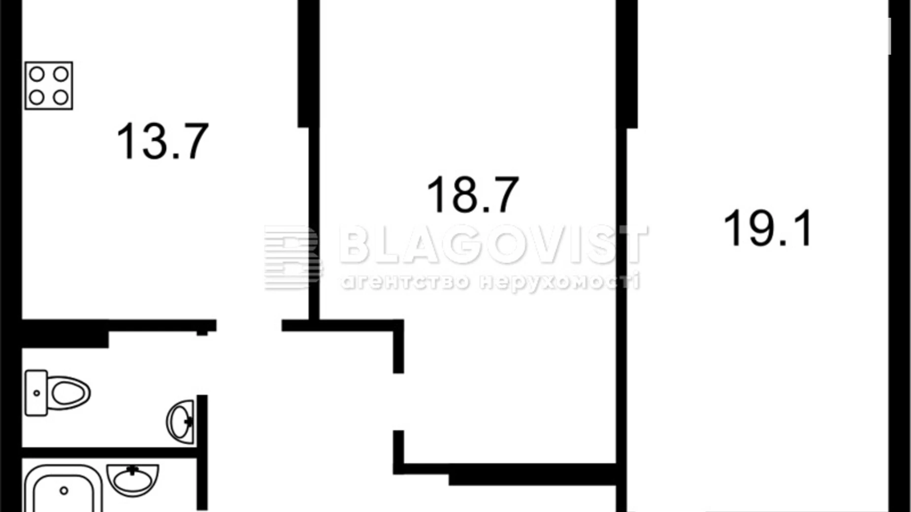 Продается 2-комнатная квартира 77.4 кв. м в Киеве, ул. Николая Закревского, 93А - фото 3