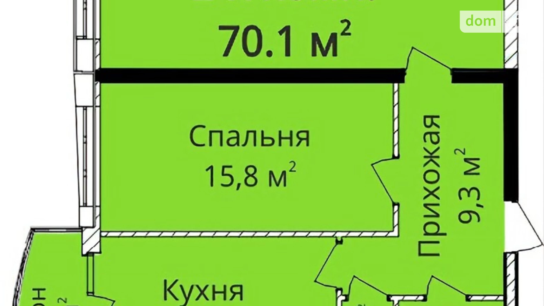 Продается 2-комнатная квартира 70 кв. м в Одессе, просп. Гагарина - фото 5