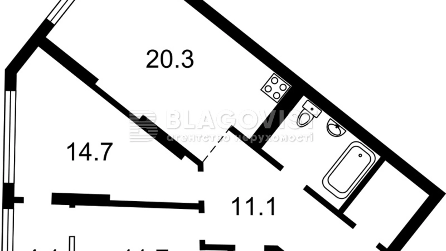 Продается 2-комнатная квартира 75 кв. м в Киеве, наб. Днепровская, 5 - фото 5