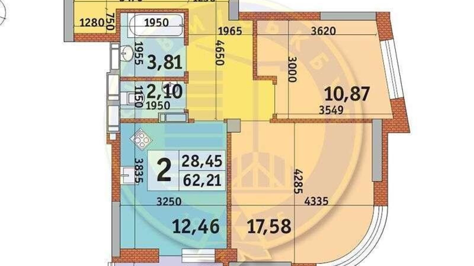 Продается 2-комнатная квартира 62 кв. м в Киеве, ул. Клеманская, 1 - фото 4