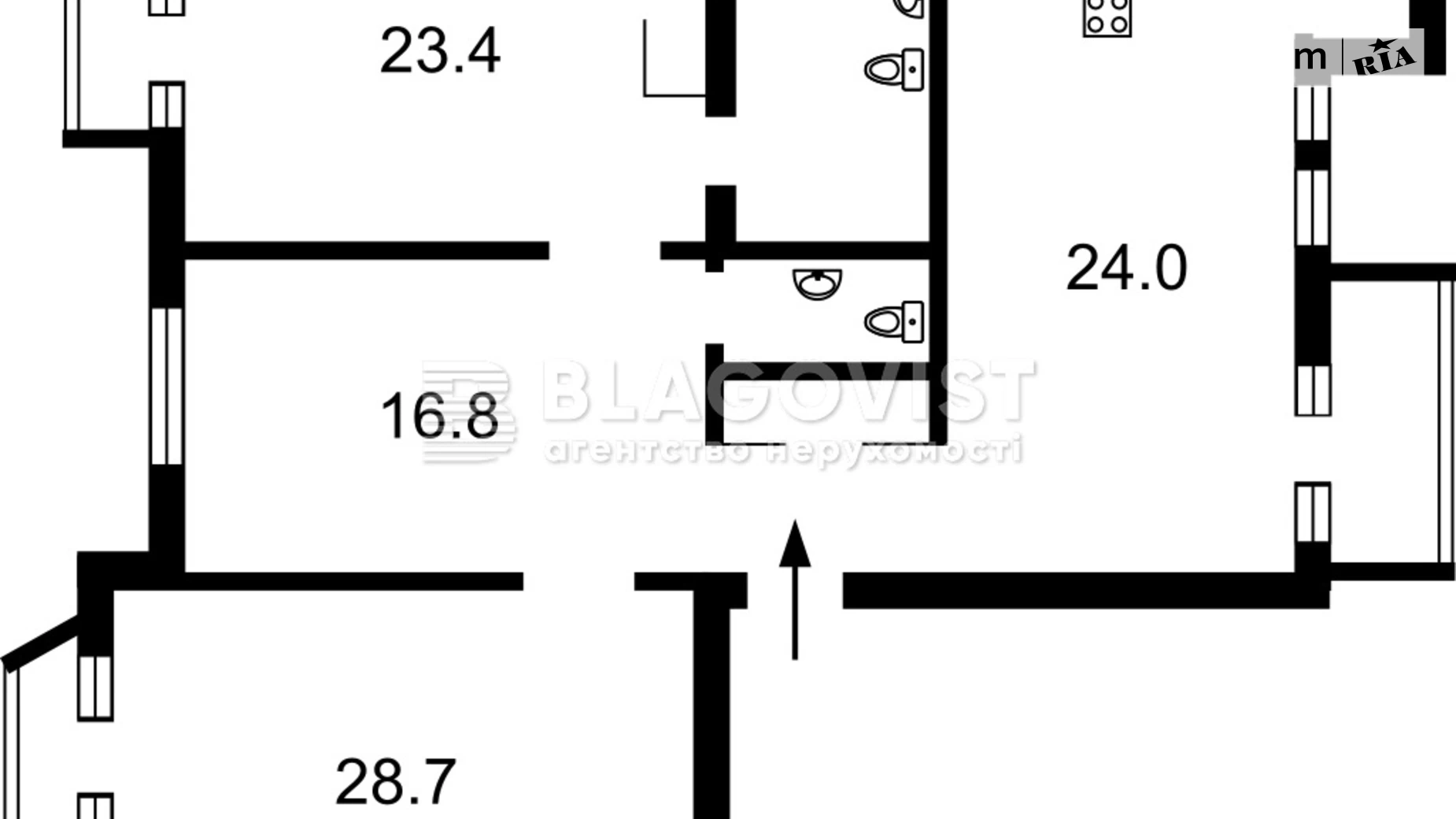 Продается 3-комнатная квартира 120.2 кв. м в Киеве, ул. Михаила Коцюбинского, 9