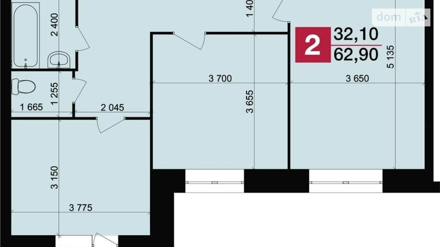 Продается 2-комнатная квартира 64 кв. м в Хмельницком, ул. Александра Кушнирука(Гастелло) - фото 5