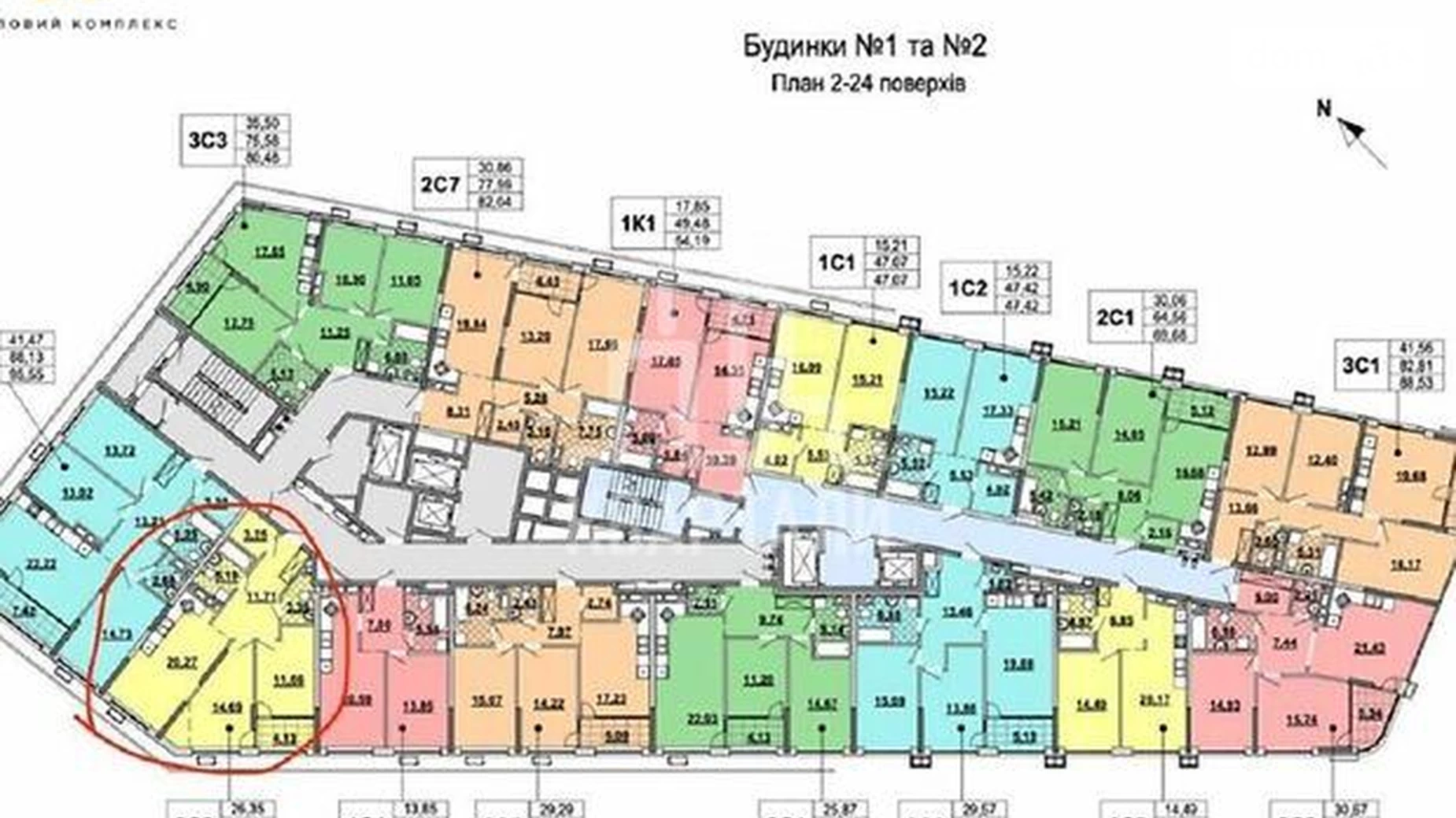 Продається 2-кімнатна квартира 75.4 кв. м у Києві, вул. Причальна, 12