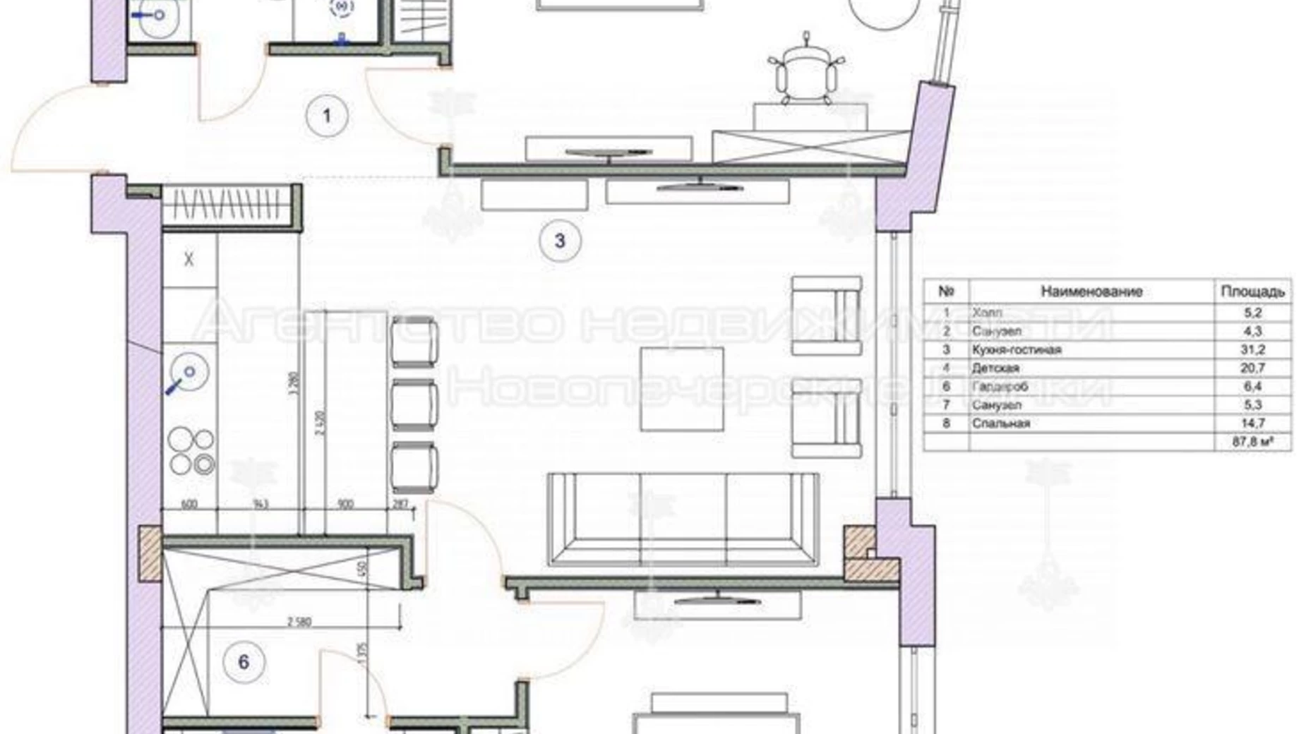 Продается 3-комнатная квартира 90 кв. м в Киеве, ул. Саперное Поле, 3