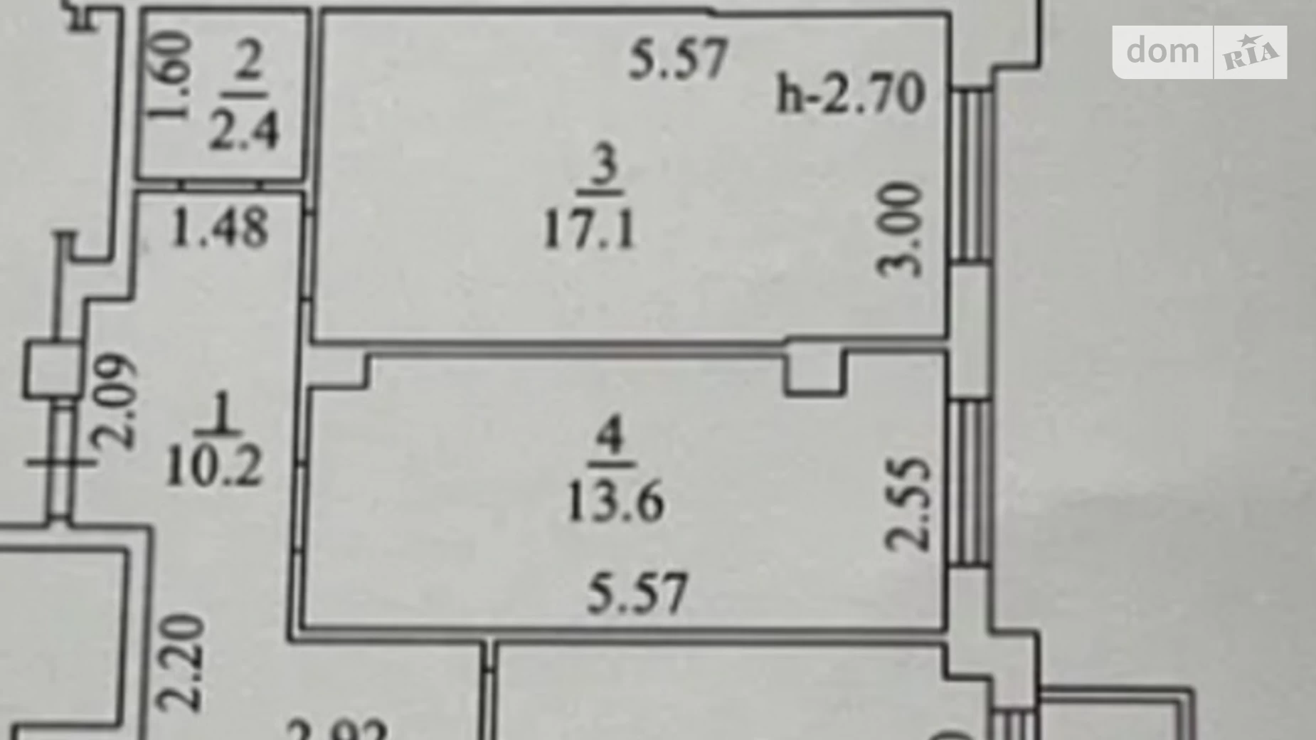 Продается 2-комнатная квартира 61.3 кв. м в Одессе, ул. Люстдорфская дорога, 55/6