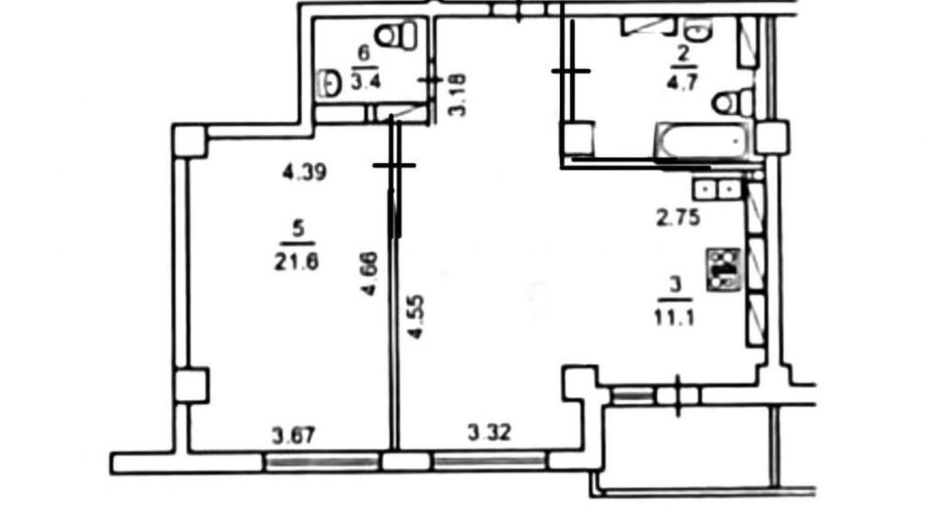 Продается 2-комнатная квартира 70 кв. м в Киеве, ул. Юрия Шумского, 1 - фото 4