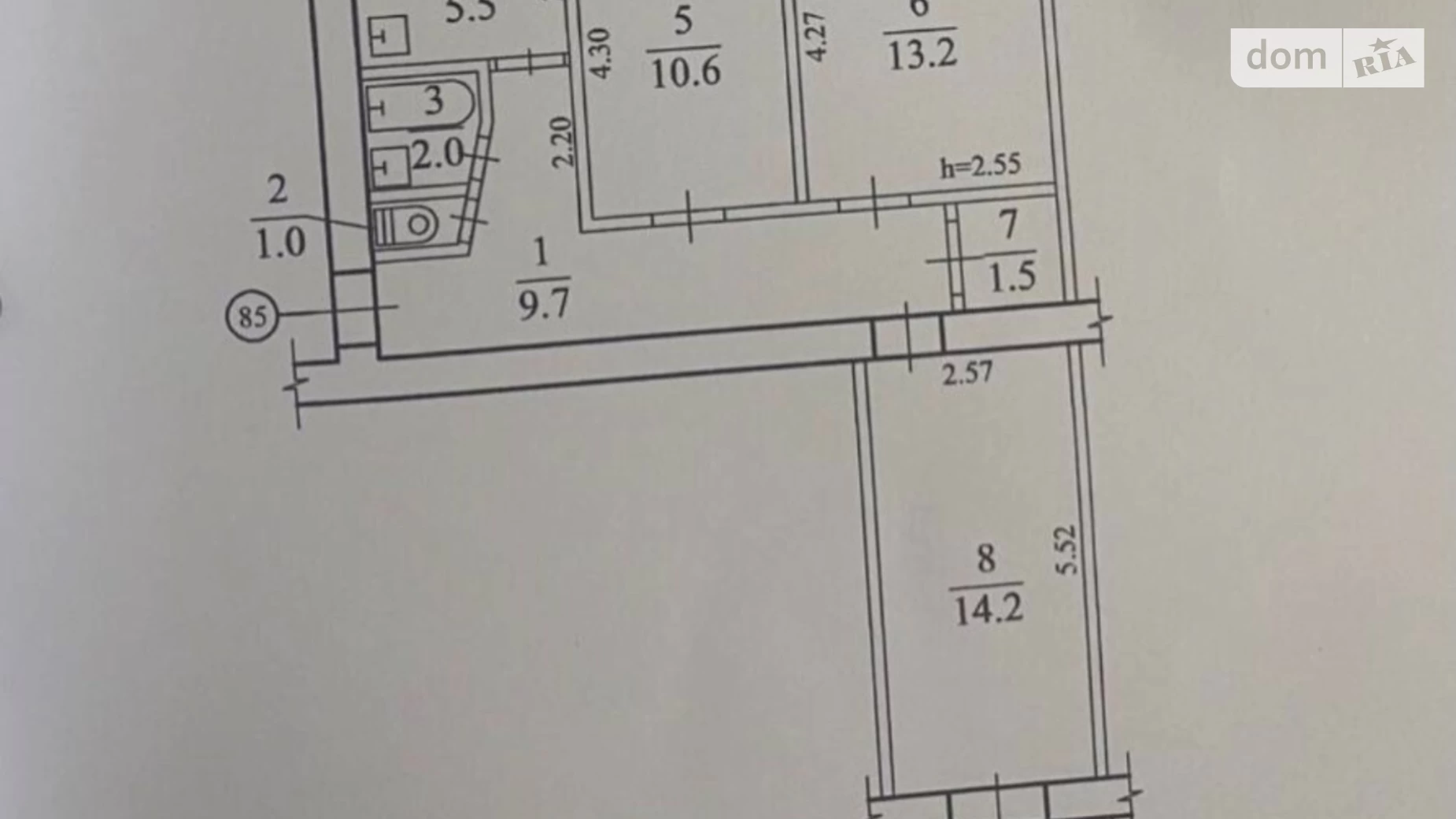 Продается 3-комнатная квартира 58.6 кв. м в Хмельницком, ул. Черновола Вячеслава - фото 3