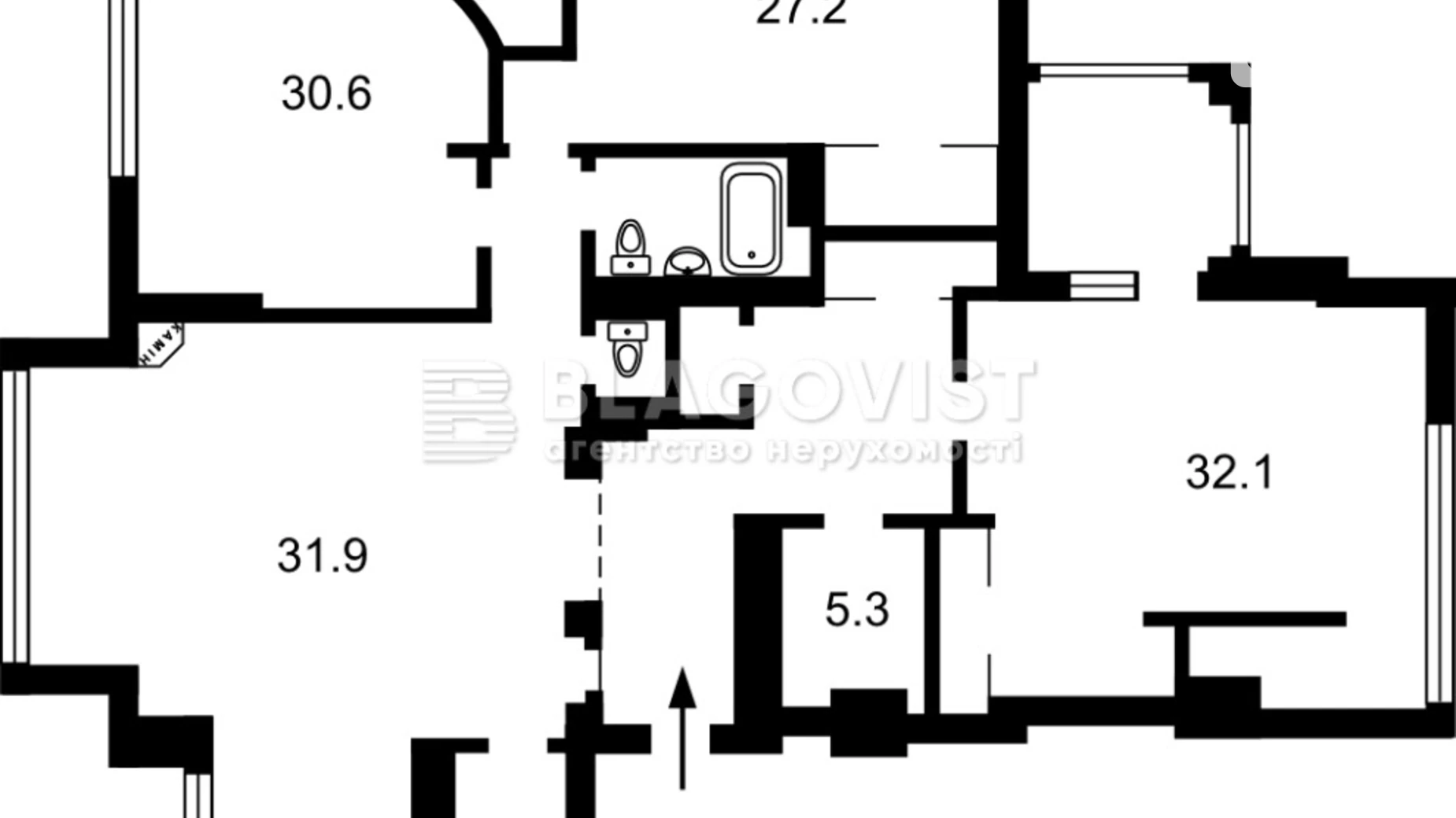 Продается 4-комнатная квартира 192 кв. м в Киеве, ул. Кадетский Гай, 6