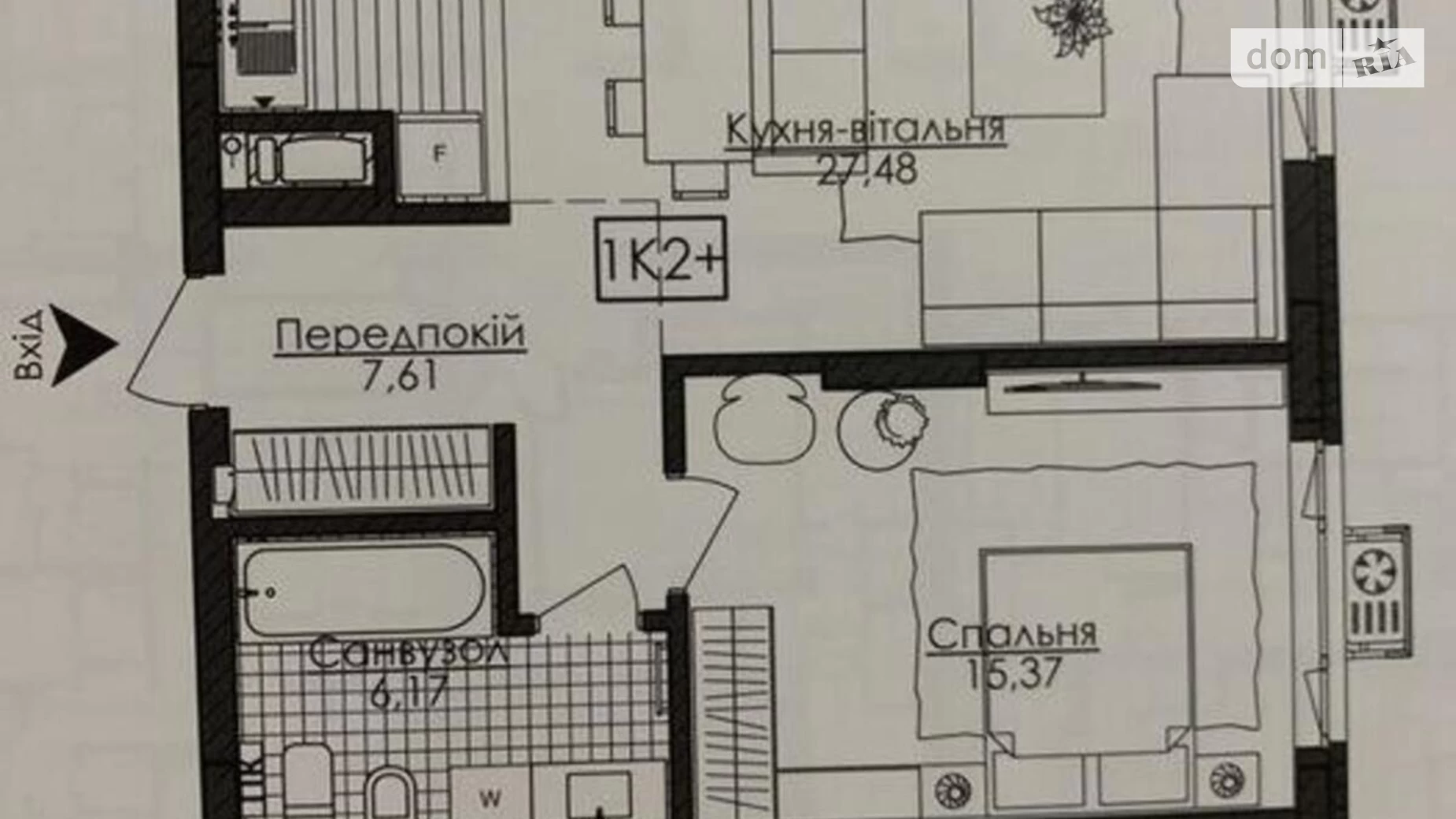 Продается 1-комнатная квартира 57 кв. м в Киеве, ул. Речная(Годовая), 4 - фото 5