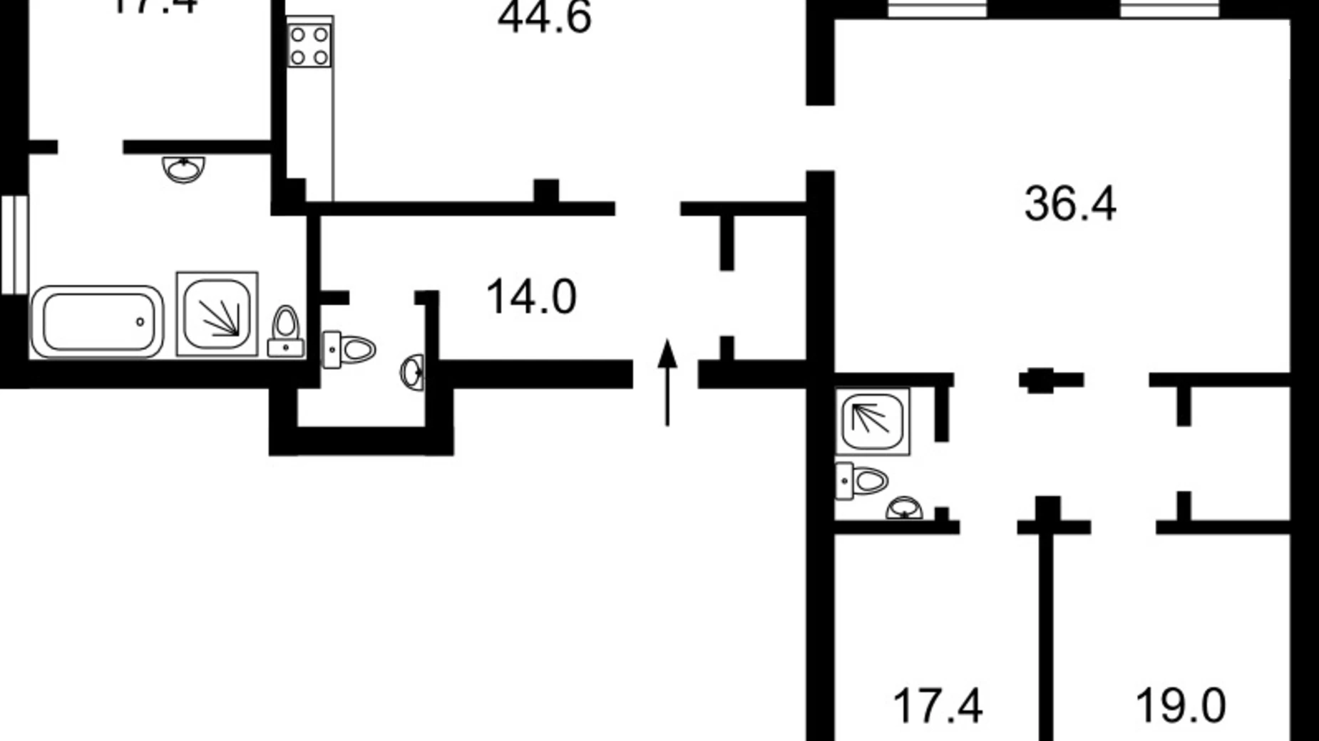 Продается 5-комнатная квартира 205 кв. м в Киеве, ул. Крещатик, 25