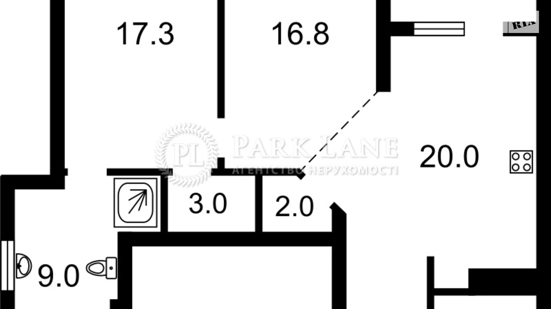 Продается 2-комнатная квартира 74 кв. м в Киеве, ул. Маккейна Джона, 7