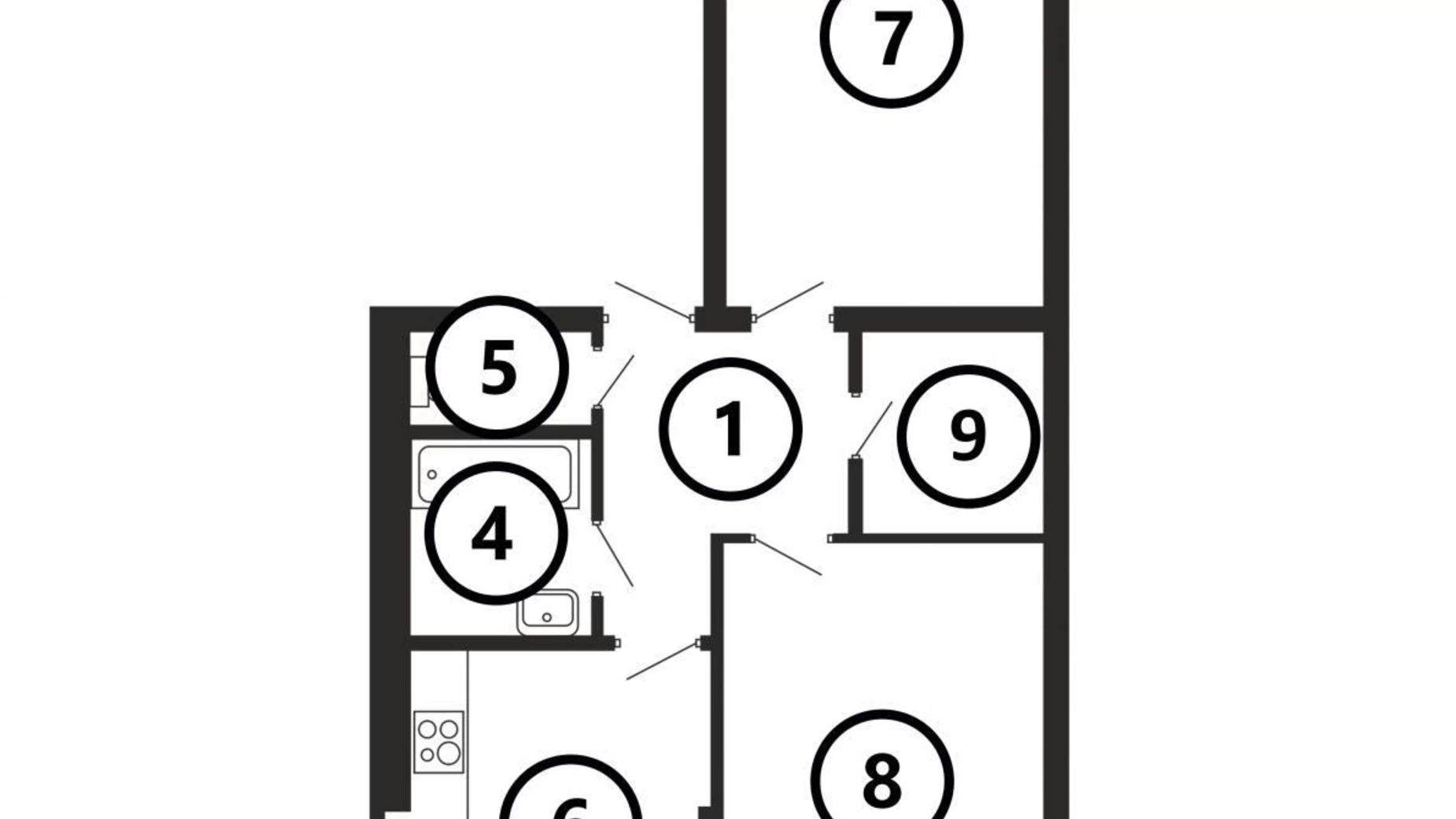 Продается 2-комнатная квартира 74 кв. м в Львове, ул. Стрыйская, 108