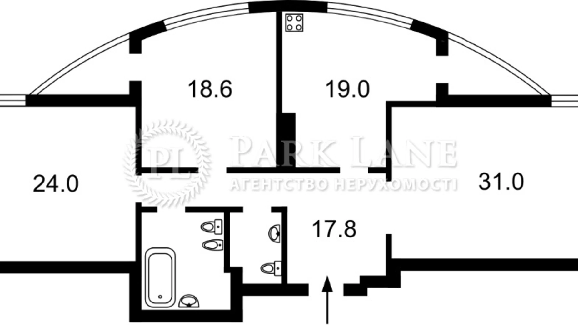 Продается 3-комнатная квартира 127 кв. м в Киеве, ул. Старонаводницкая, 6А