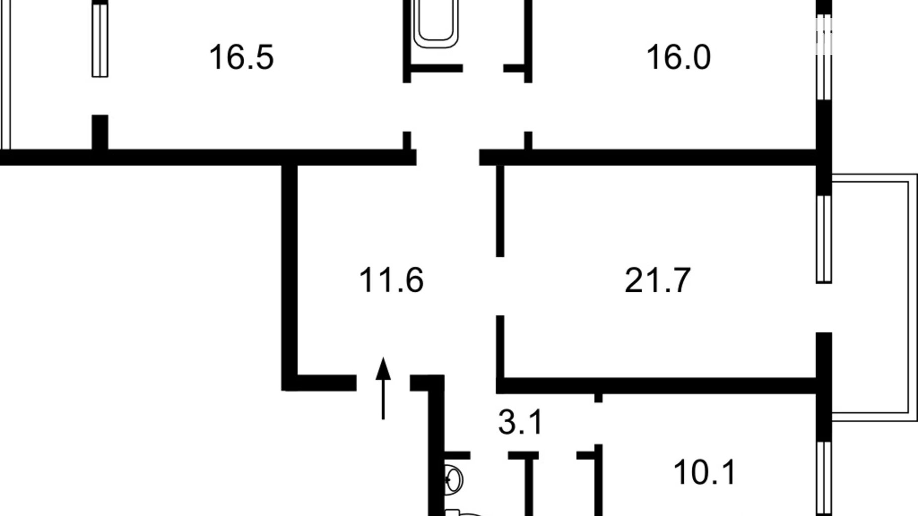 Продается 3-комнатная квартира 33 кв. м в Киеве, ул. Верхняя, 3