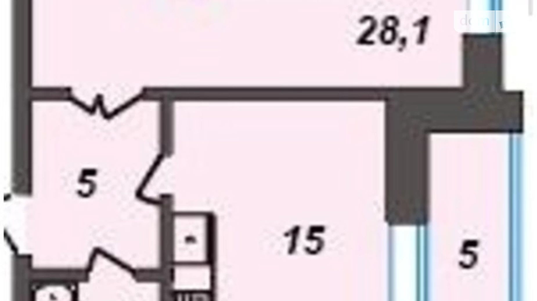 Продается 1-комнатная квартира 57 кв. м в Хмельницком, Старокостянтиновское шоссе