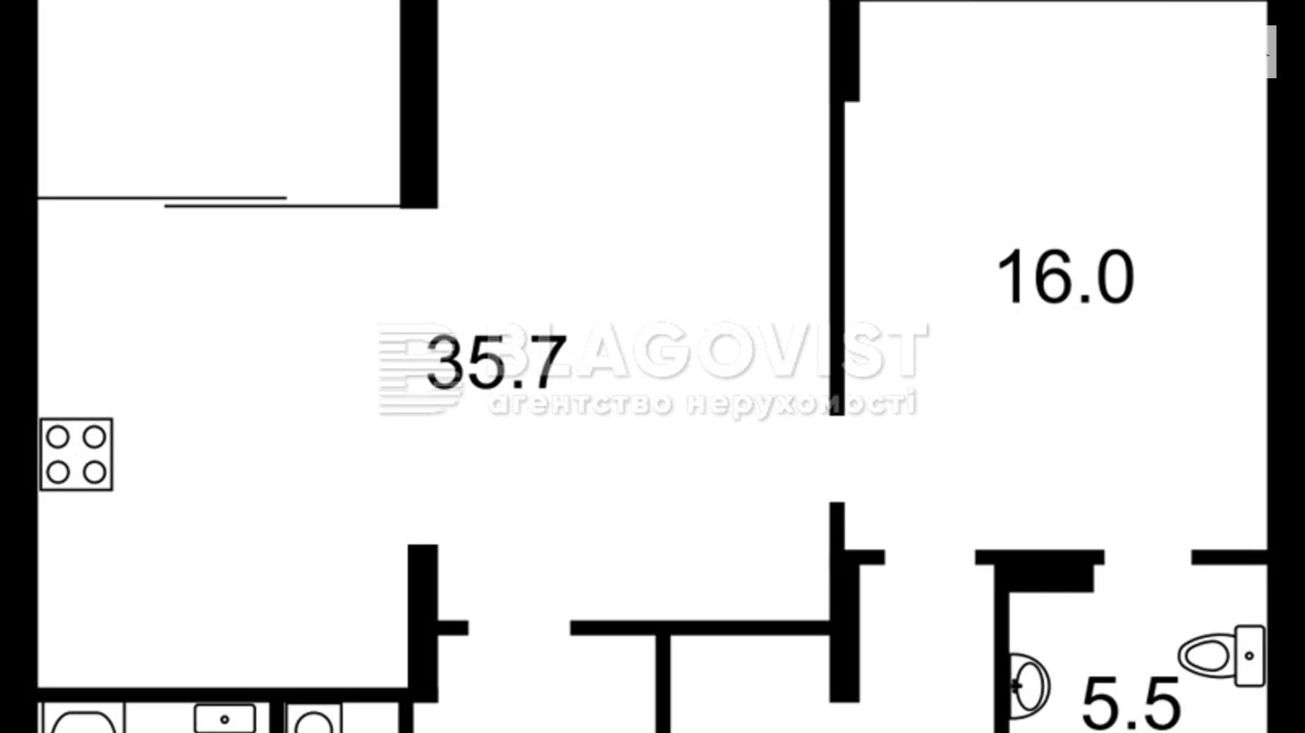 Продается 2-комнатная квартира 78 кв. м в Киеве, ул. Вячеслава Черновола, 27 - фото 3